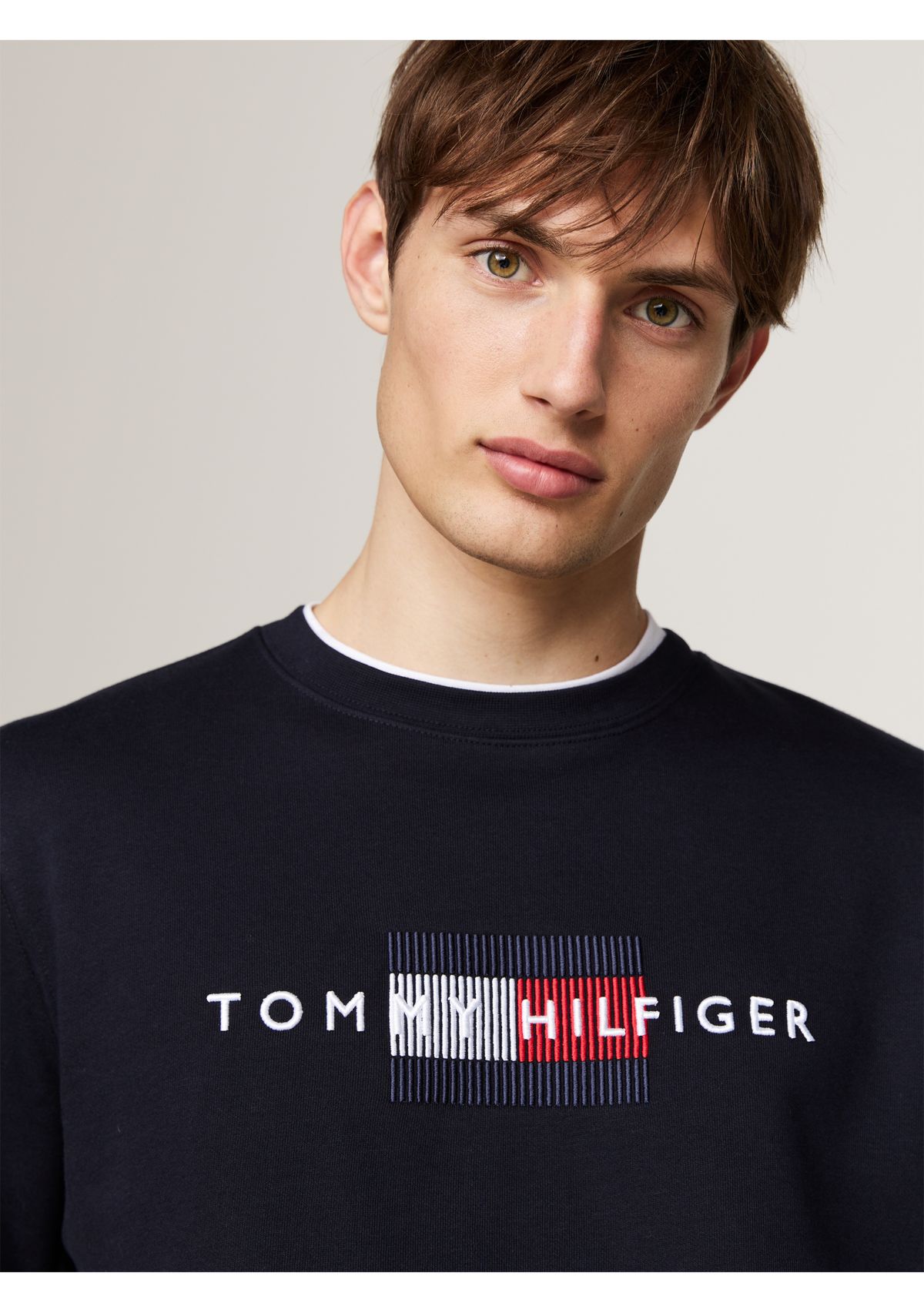 Flag Logo Embroidered Pullover