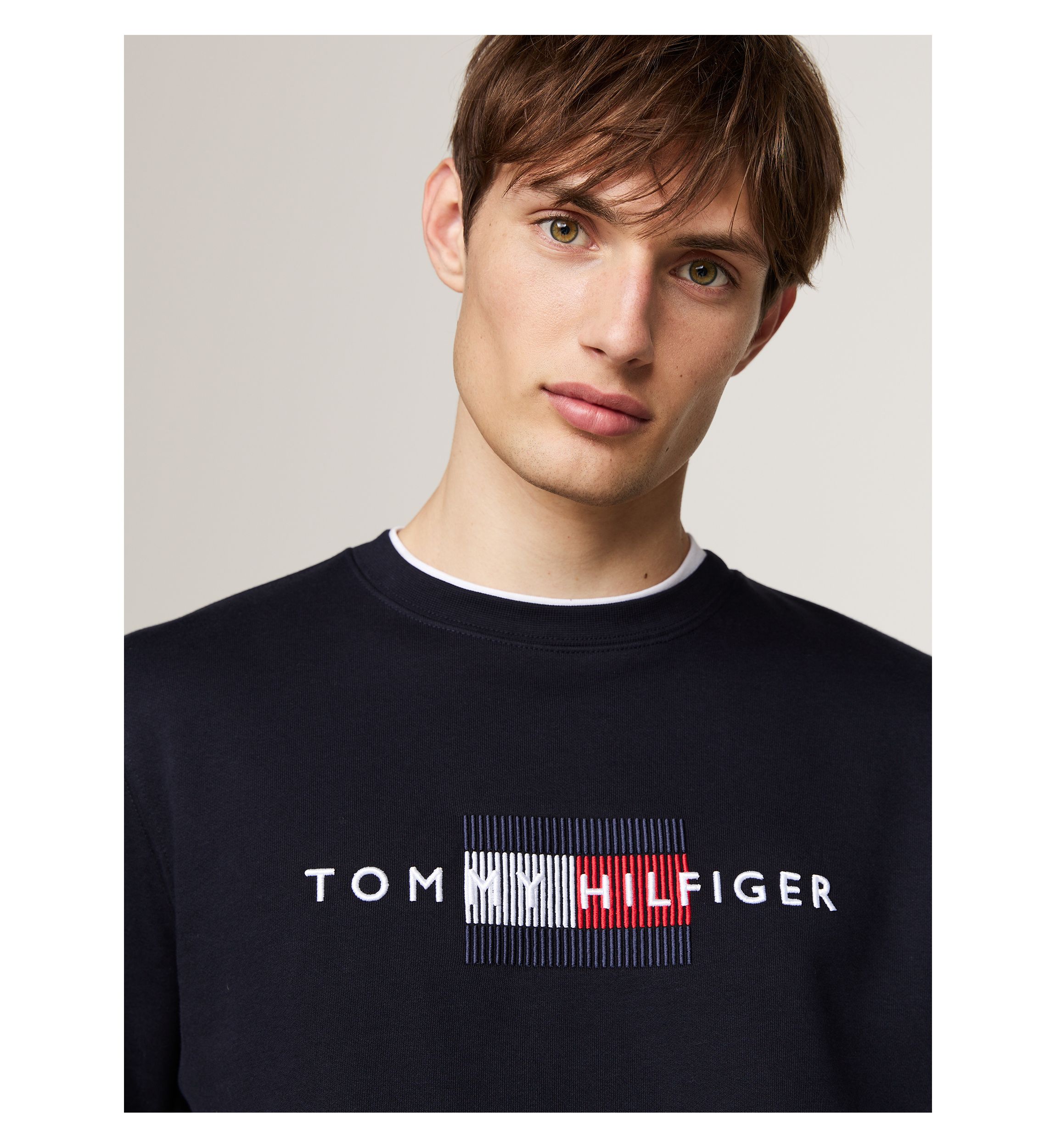 Flag Logo Embroidered Pullover