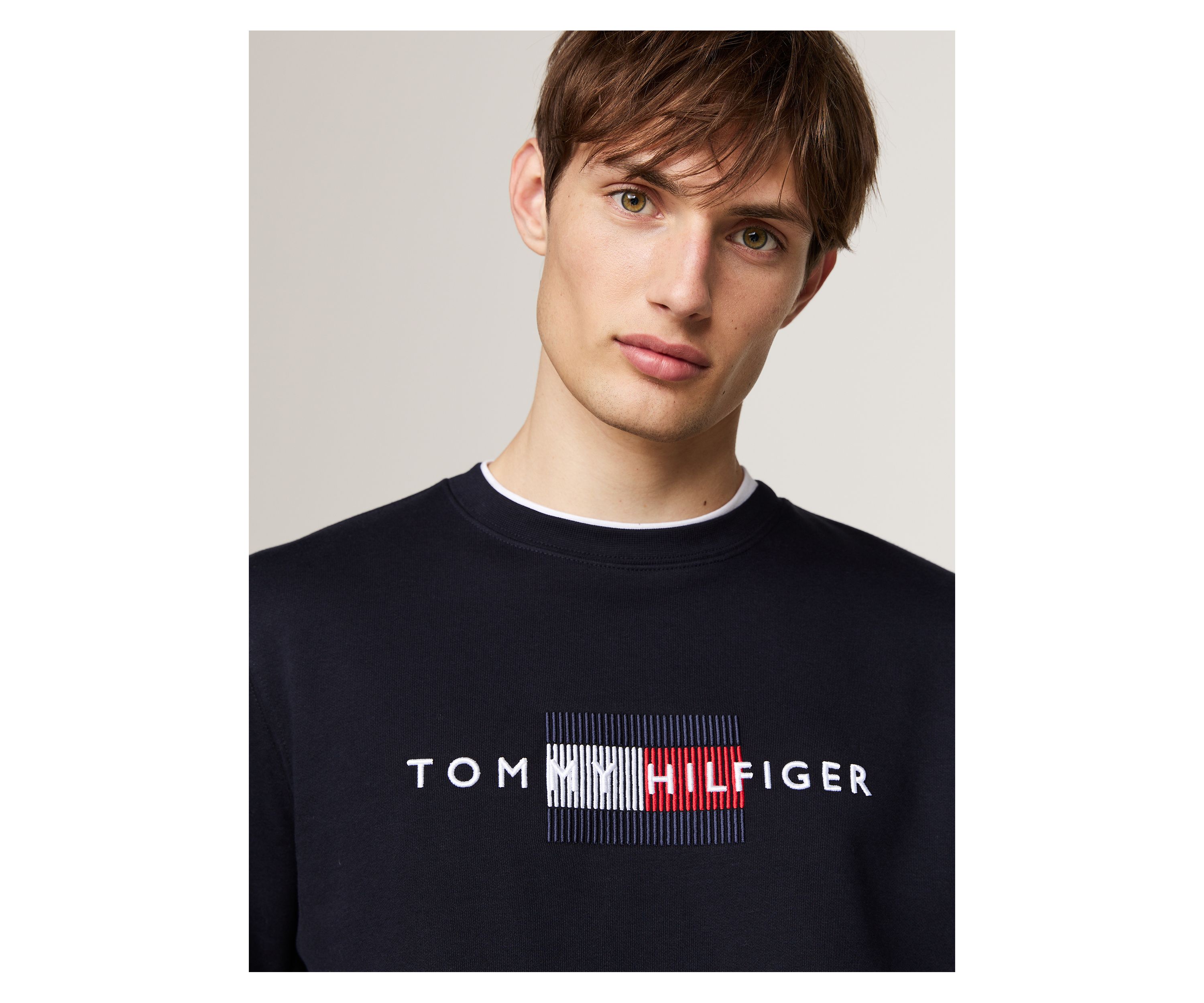 Flag Logo Embroidered Pullover