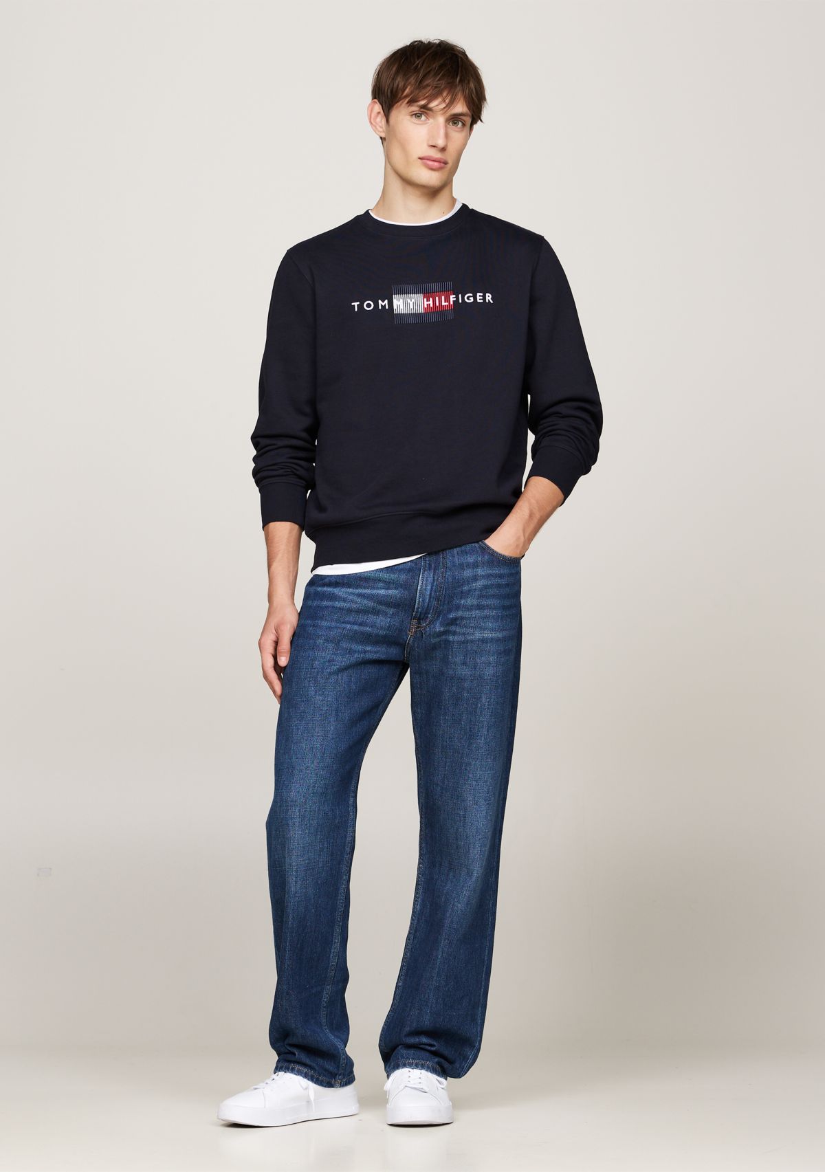 Flag Logo Embroidered Pullover