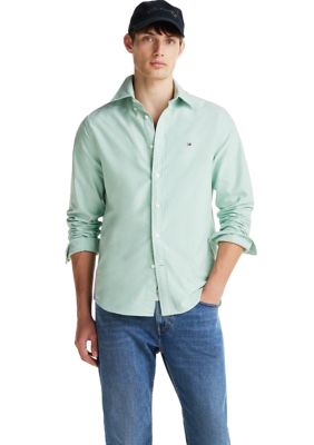 Tommy Hilfiger Men's Oxford Shirt, Green, 2XL