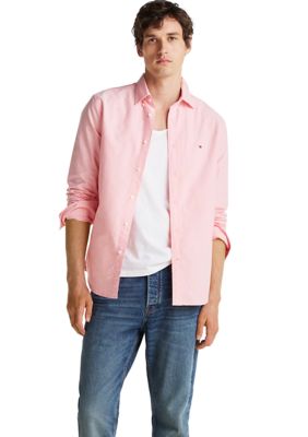 Tommy Hilfiger Men's Oxford Shirt, Pink, 2XL