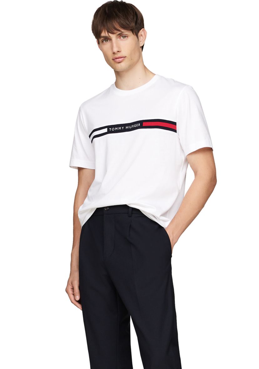 Ribbed Inset Logo T-Shirt