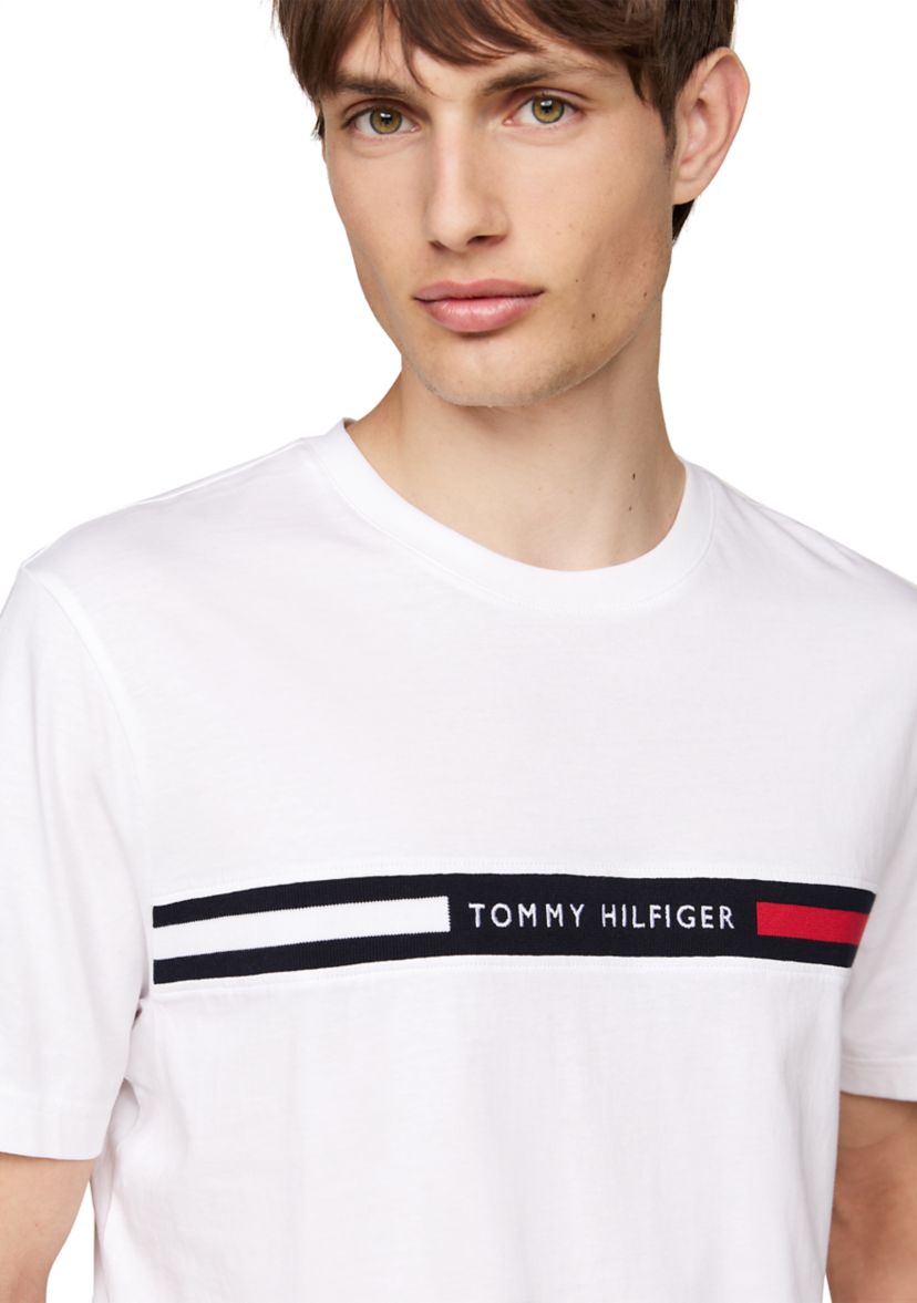 Ribbed Inset Logo T-Shirt