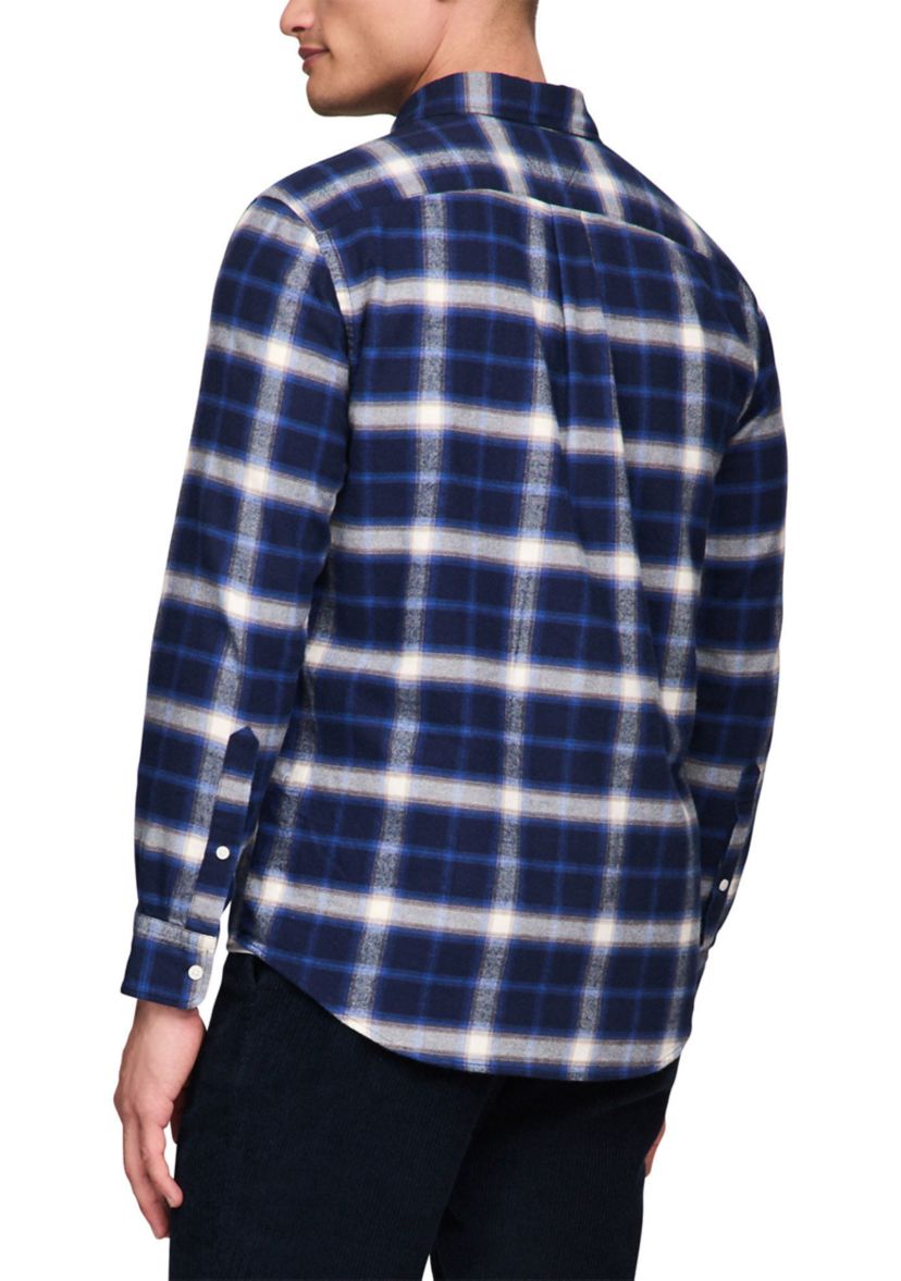 Brushed Shadow Check Printed Shirt