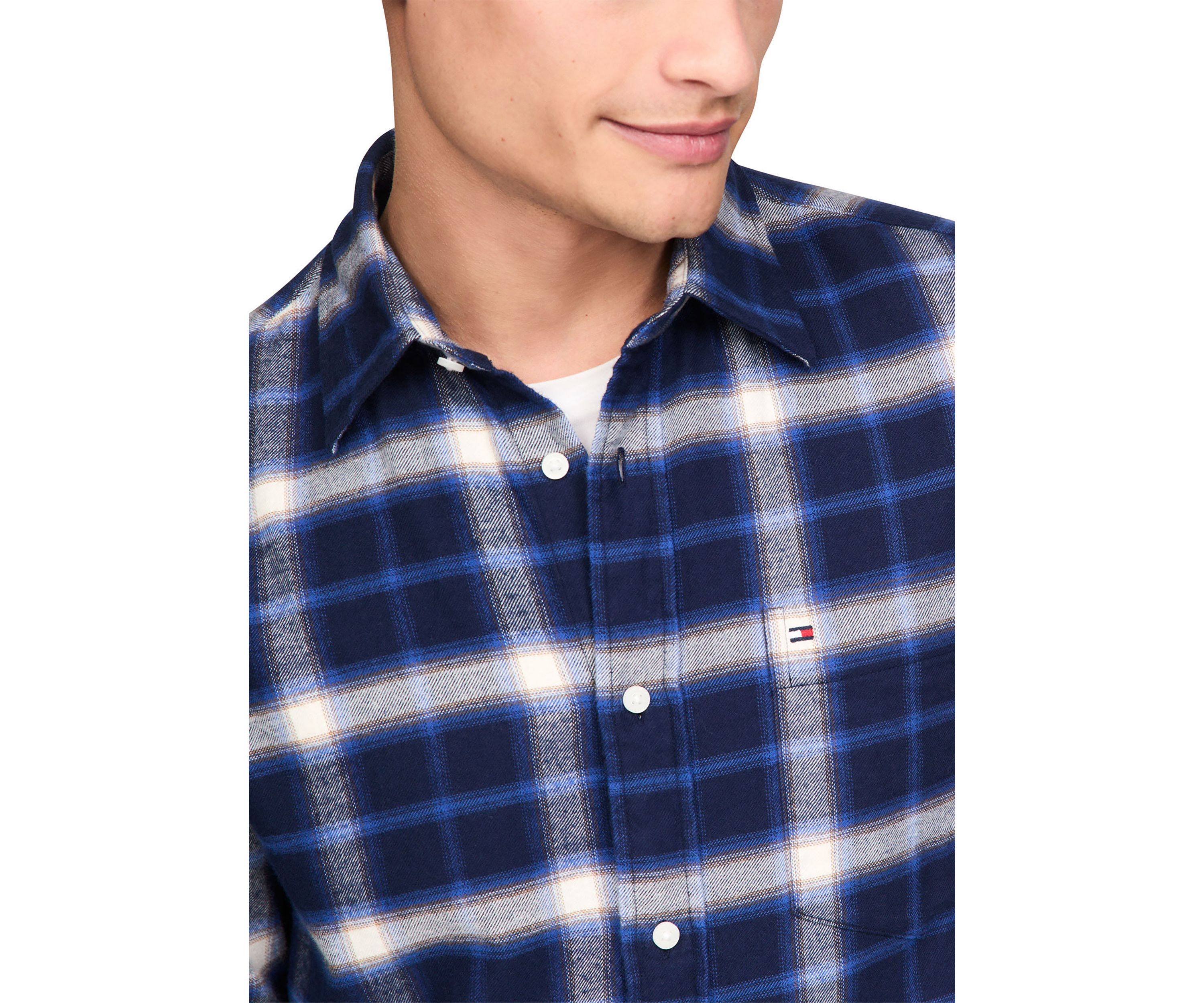 Brushed Shadow Check Printed Shirt