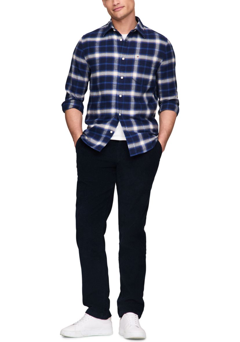 Brushed Shadow Check Printed Shirt