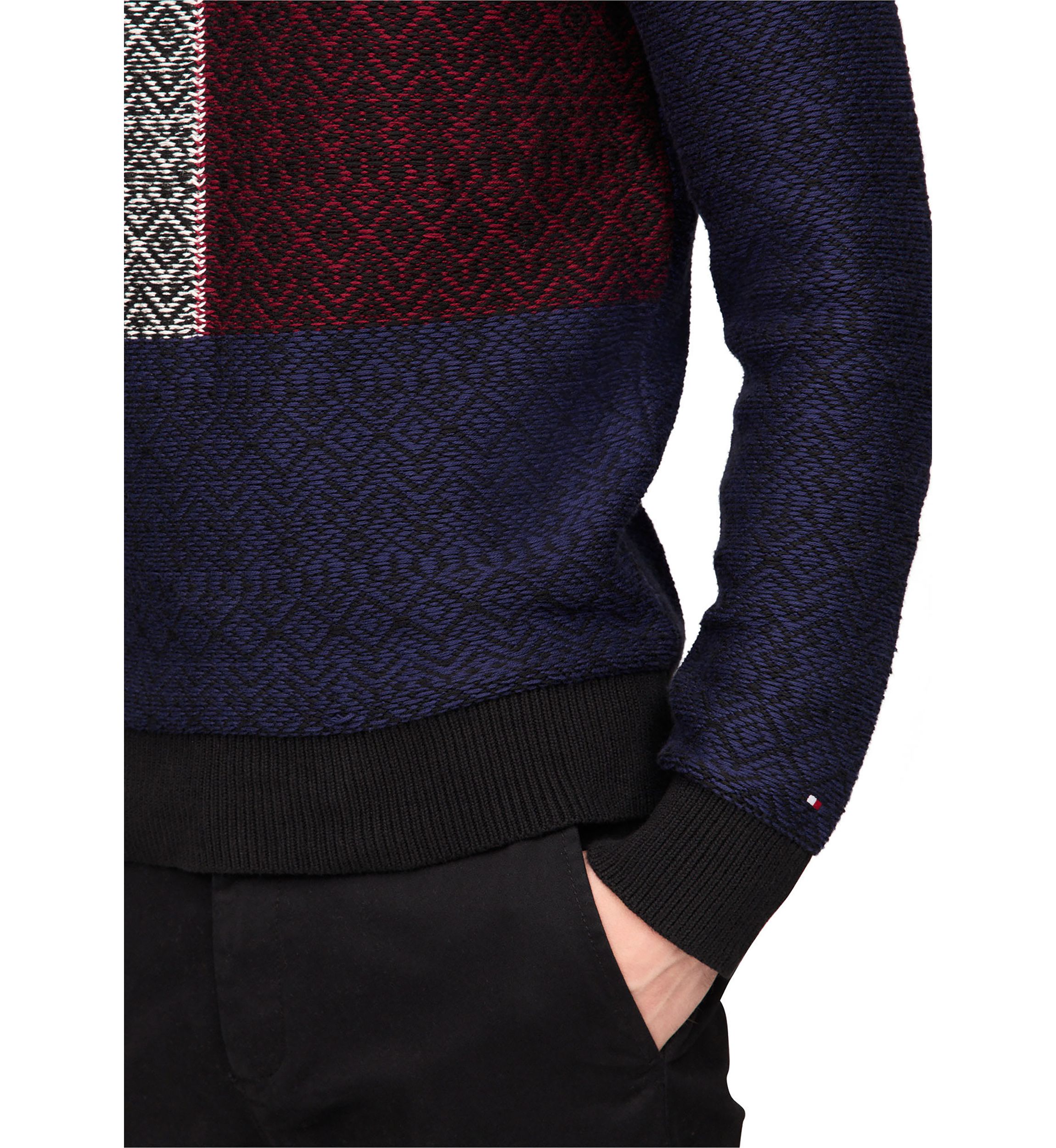 Fair Isle Flag Crew Neck Sweater