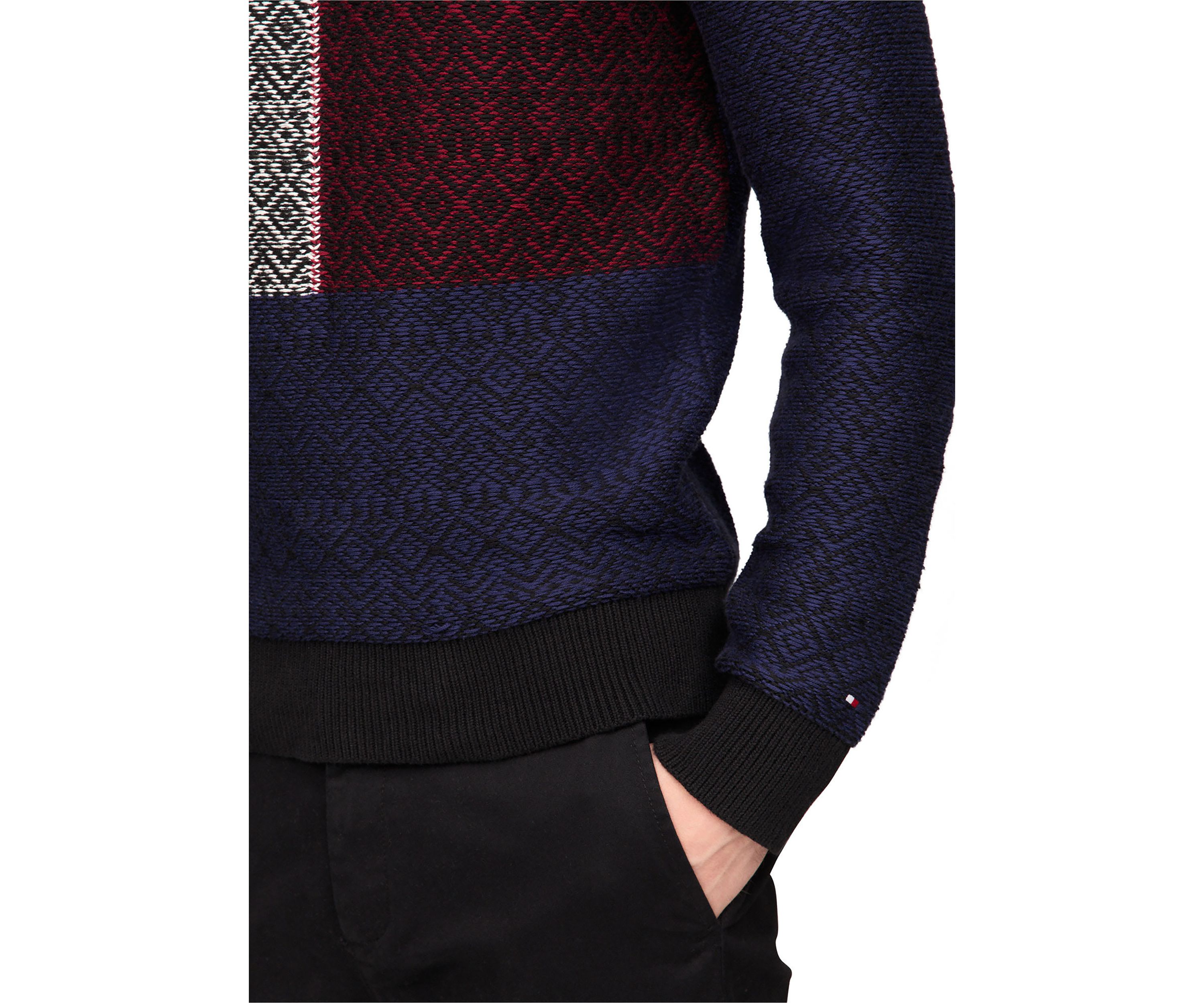 Fair Isle Flag Crew Neck Sweater