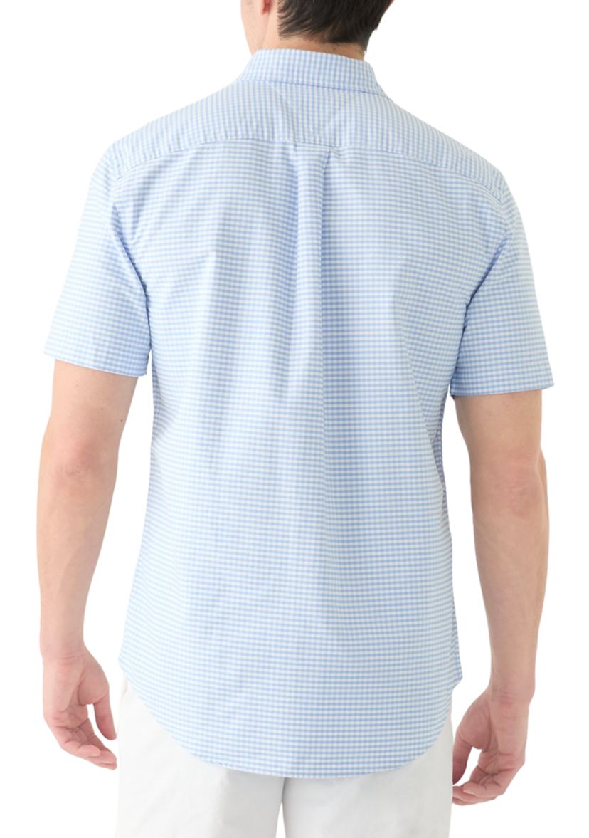 Mens Heritage Oxford Gingham Short Sleeve Shirt