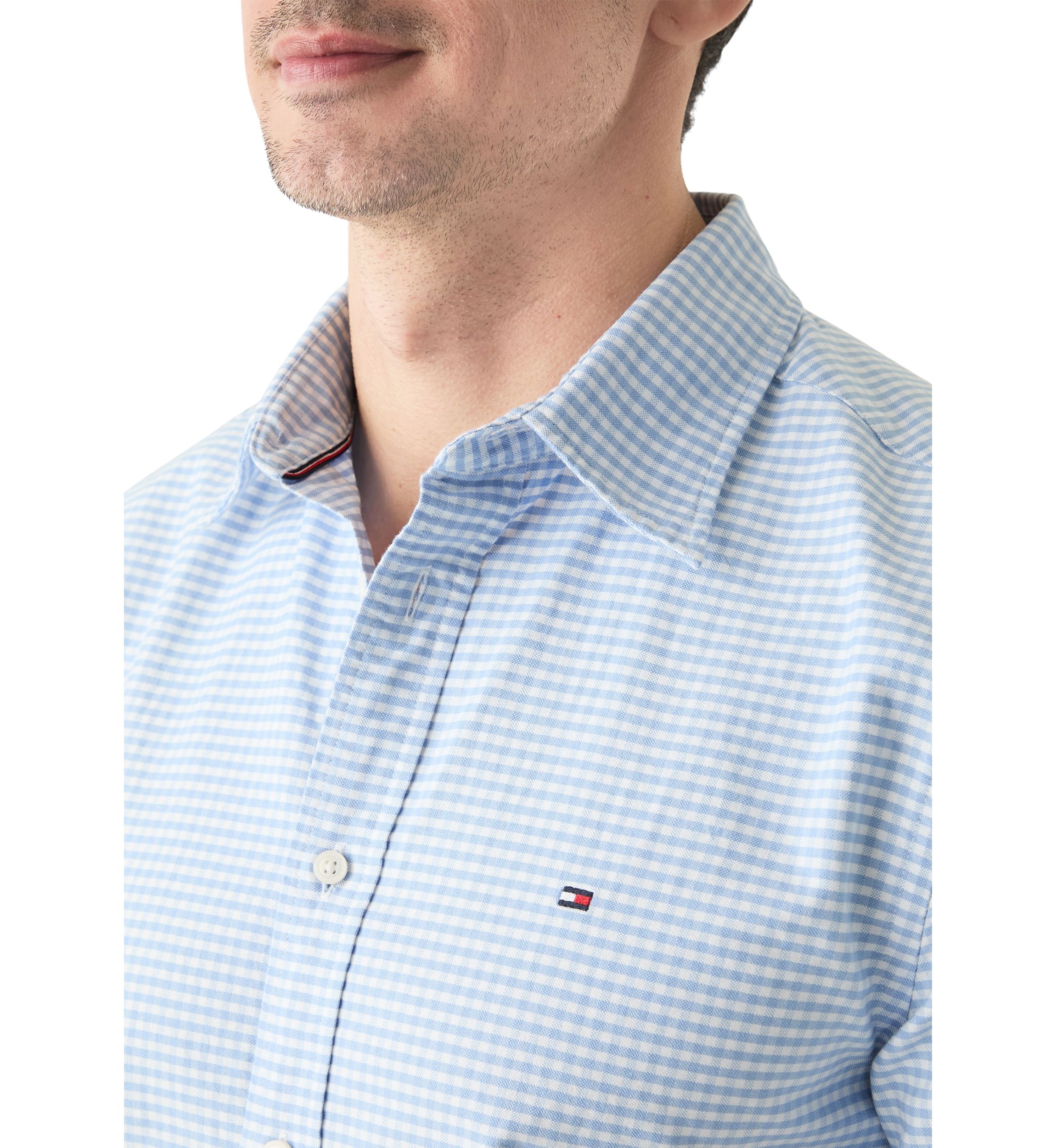 Mens Heritage Oxford Gingham Short Sleeve Shirt