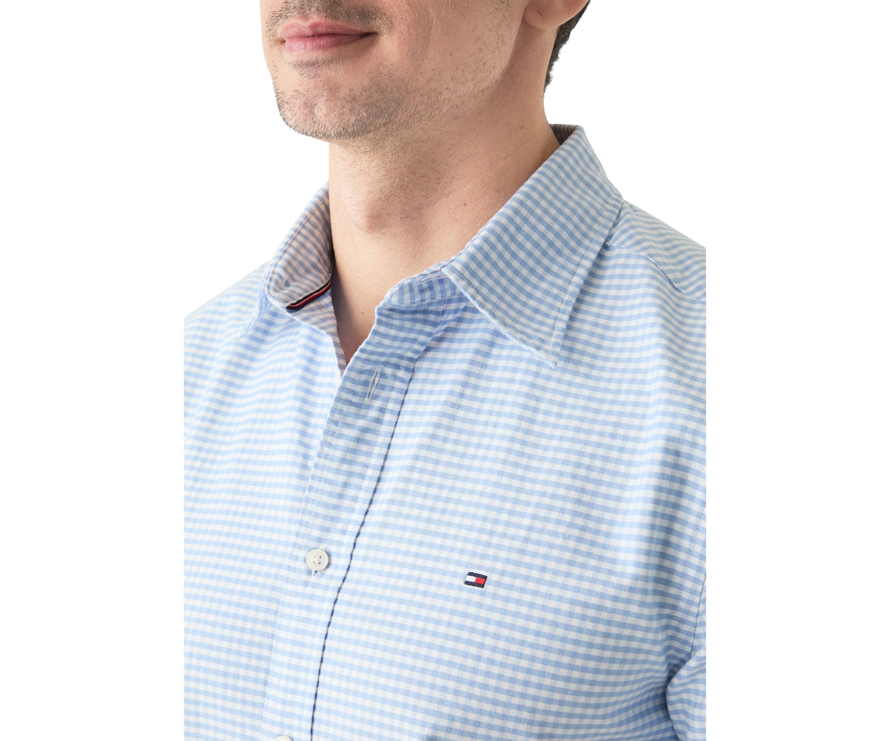 Mens Heritage Oxford Gingham Short Sleeve Shirt
