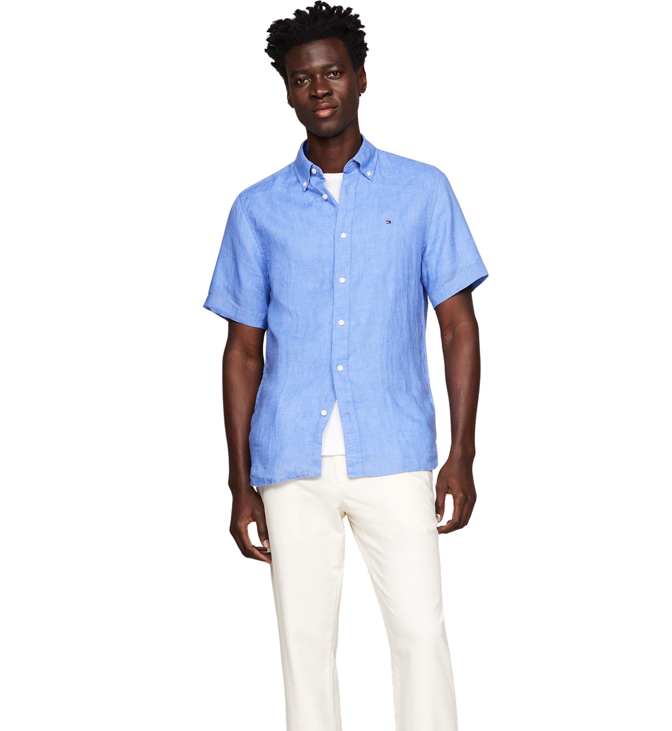 Pigment Dyed Linen Shirt 