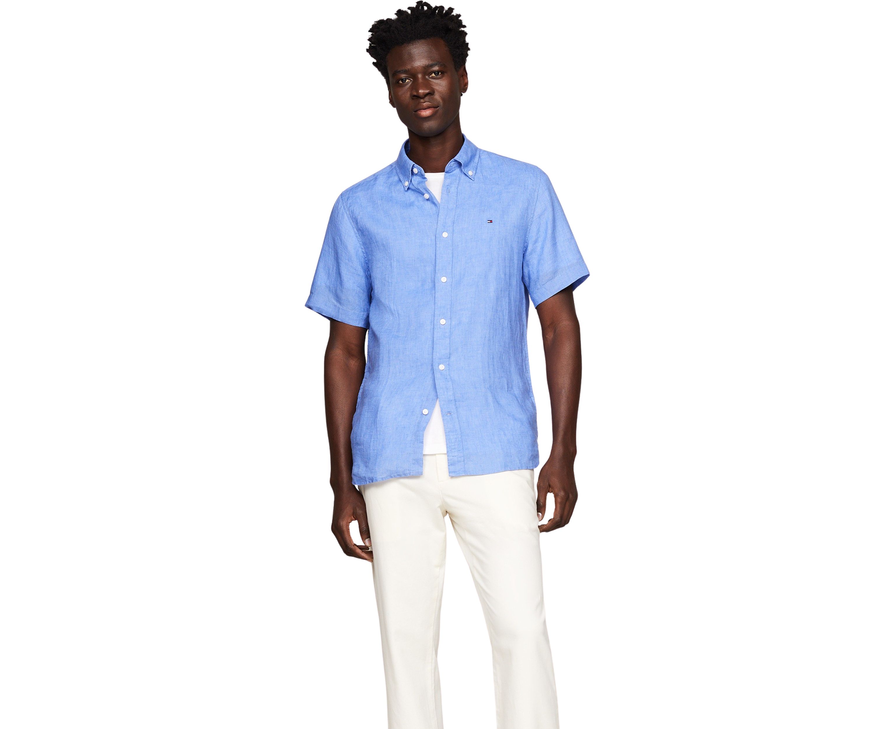 Pigment Dyed Linen Shirt 