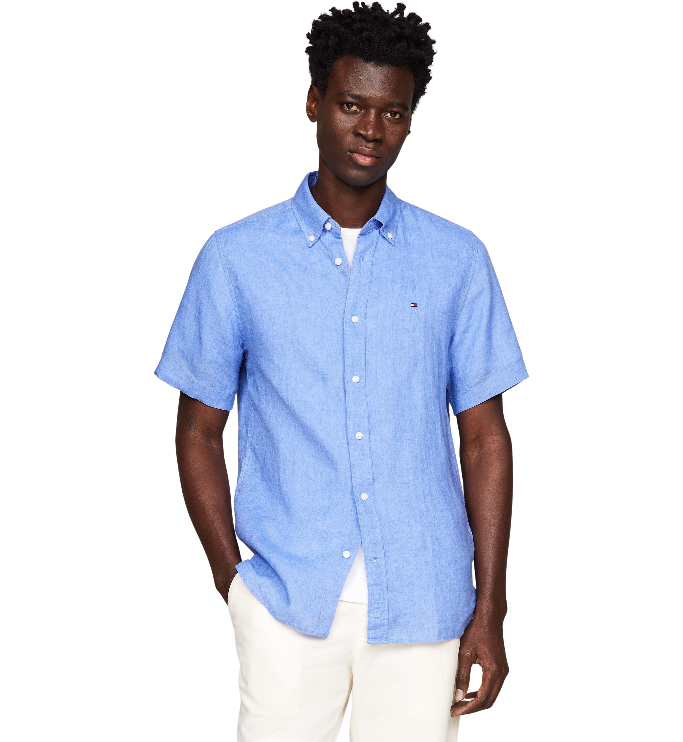 Pigment Dyed Linen Shirt 