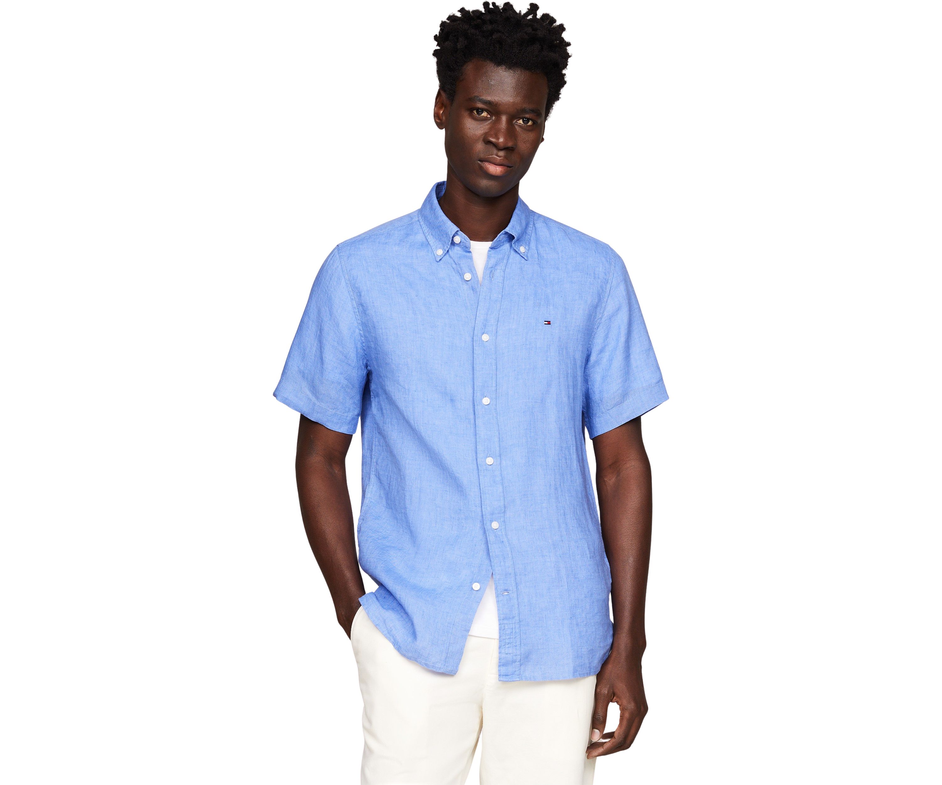 Pigment Dyed Linen Shirt 