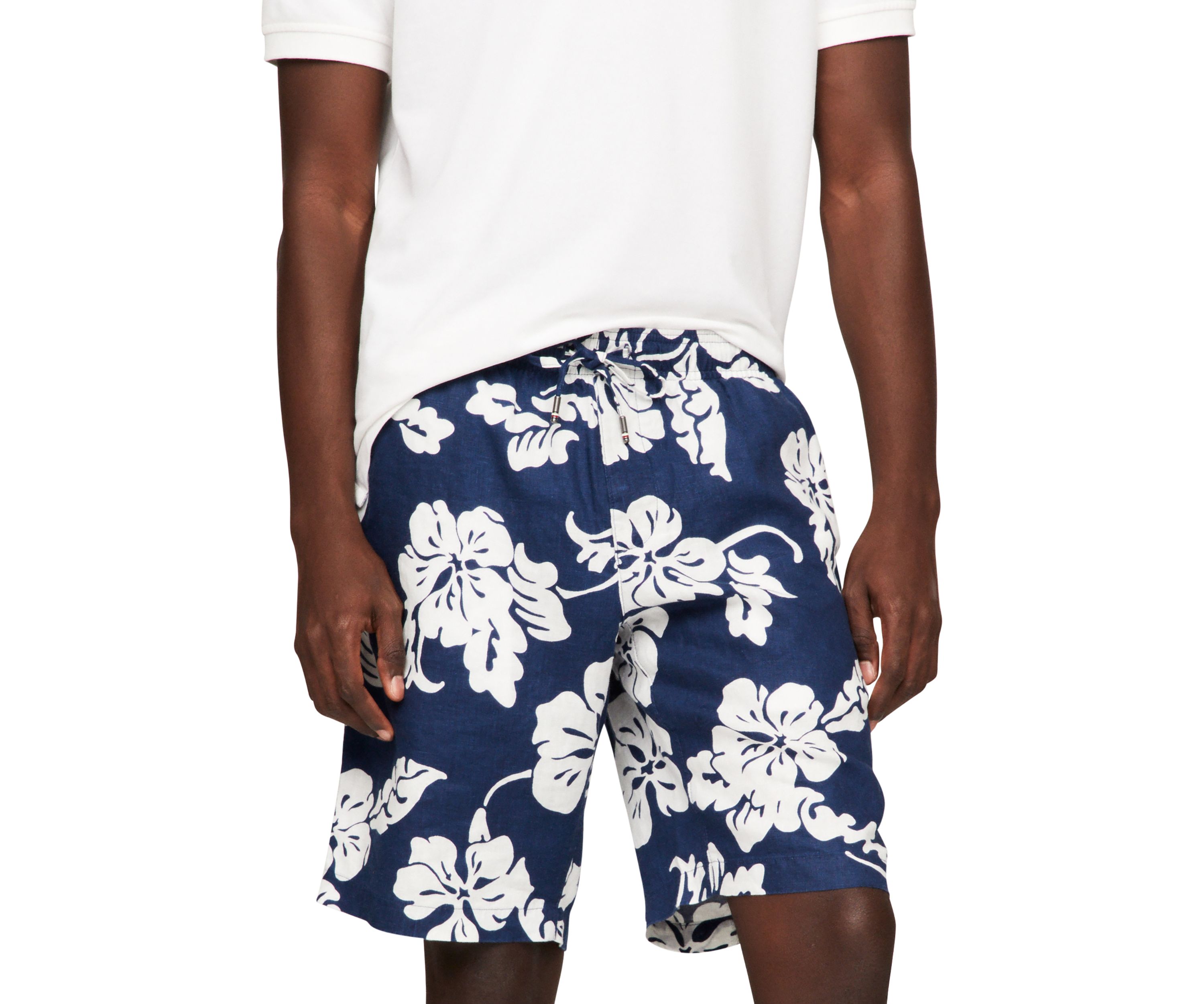 Harlem Printed Linen Shorts