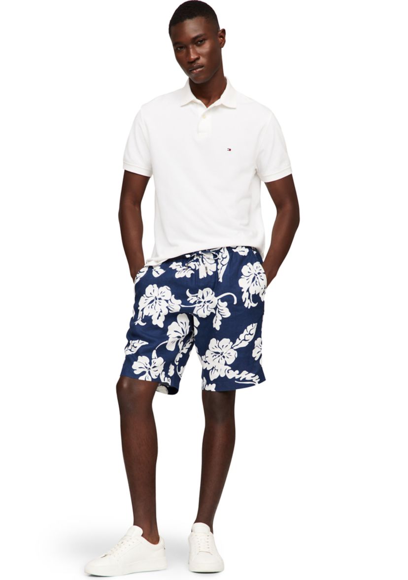 Harlem Printed Linen Shorts