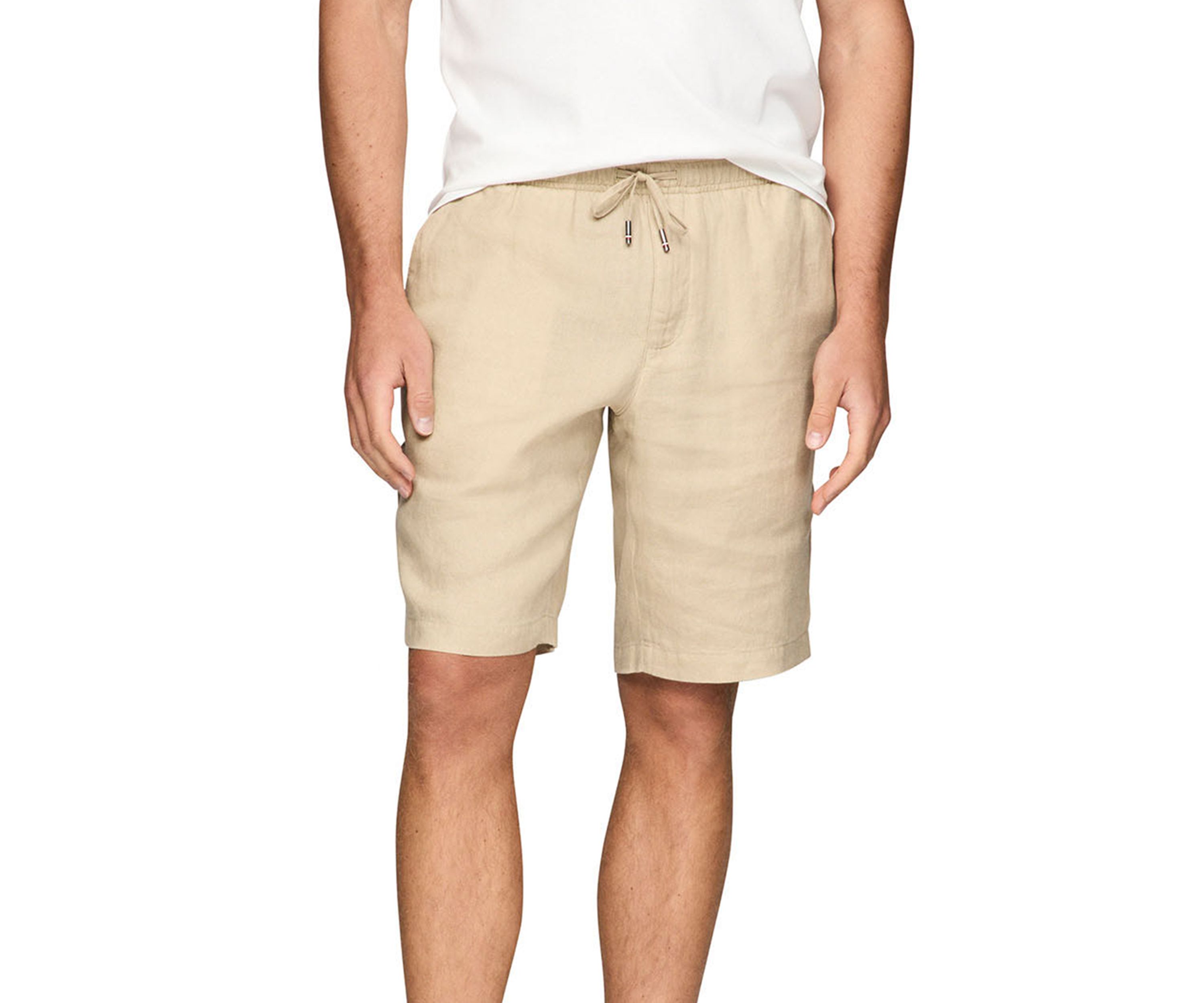 Relaxed Tapered Linen Shorts