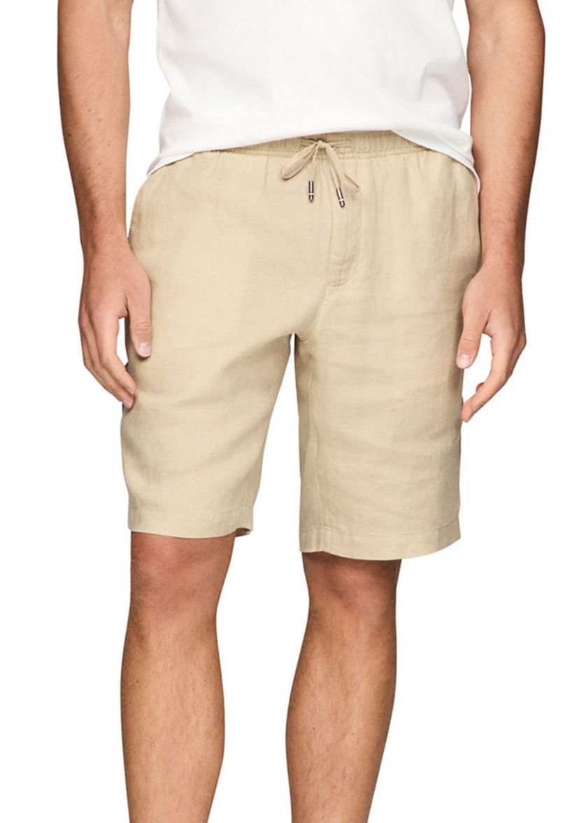Relaxed Tapered Linen Shorts