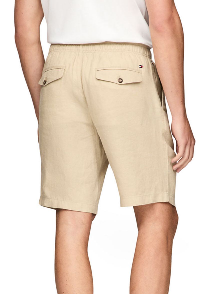 Relaxed Tapered Linen Shorts