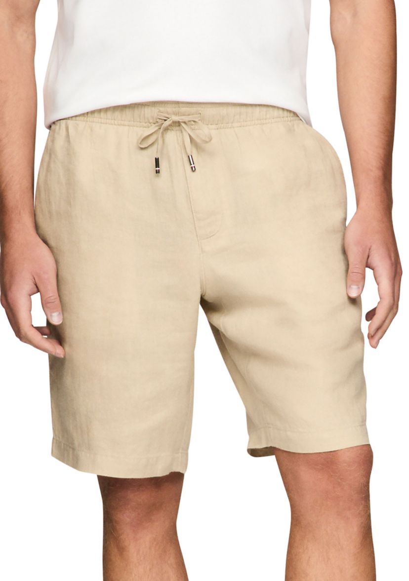 Relaxed Tapered Linen Shorts