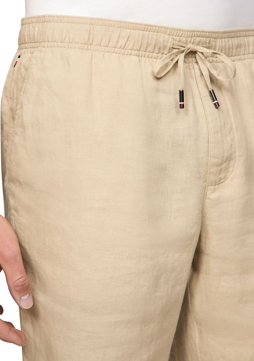 Relaxed Tapered Linen Shorts