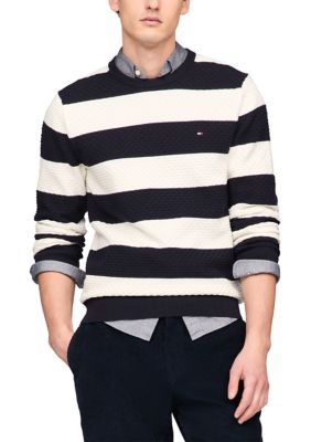 Tommy Hilfiger Men's Structure Crew Neck Sweater