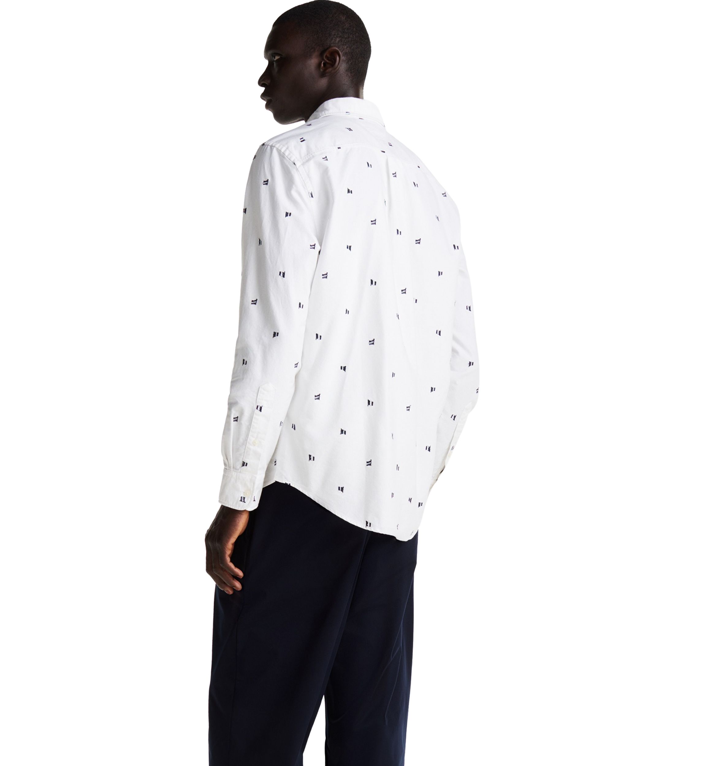 Oxford Embroidered Printed Shirt