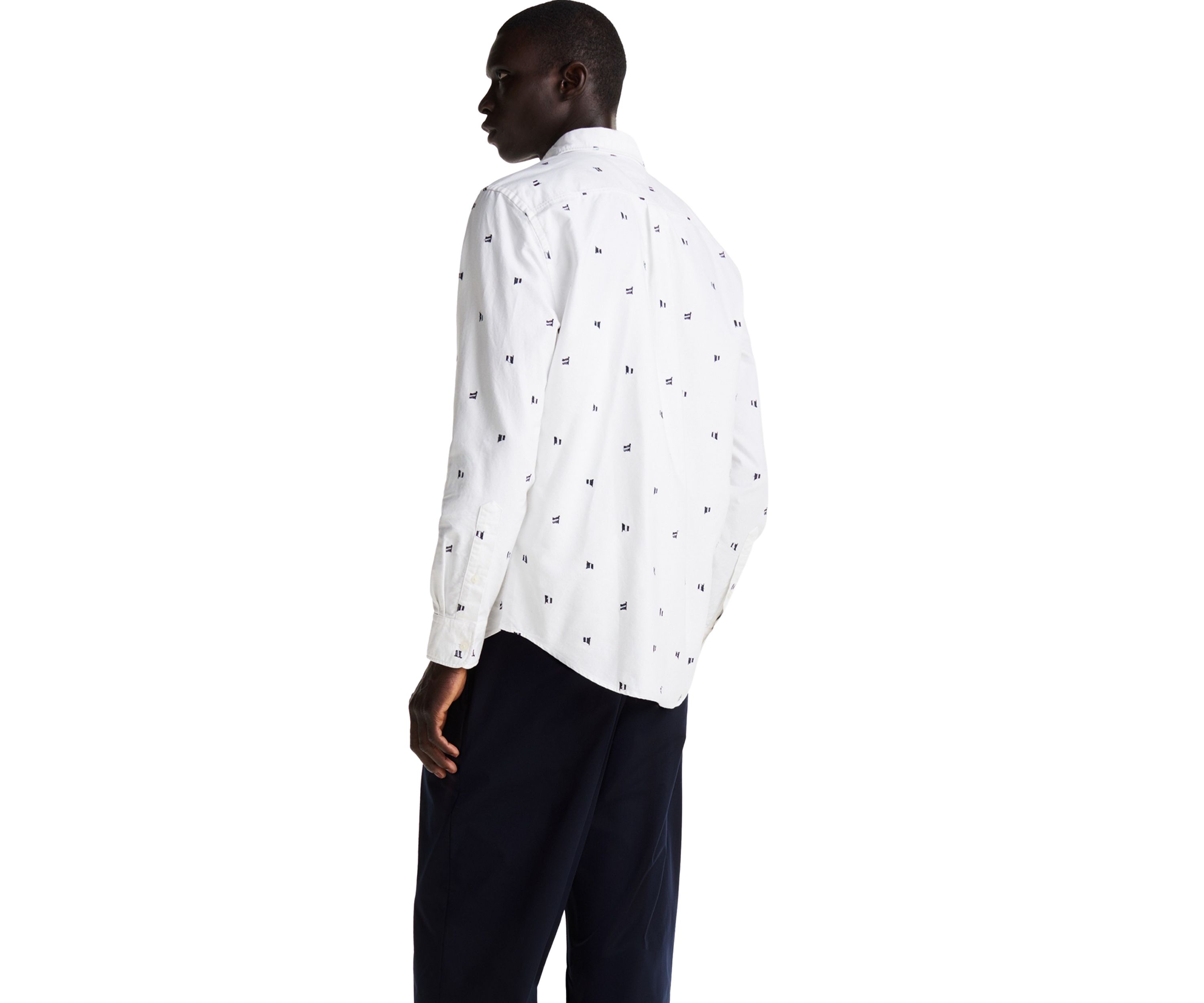 Oxford Embroidered Printed Shirt
