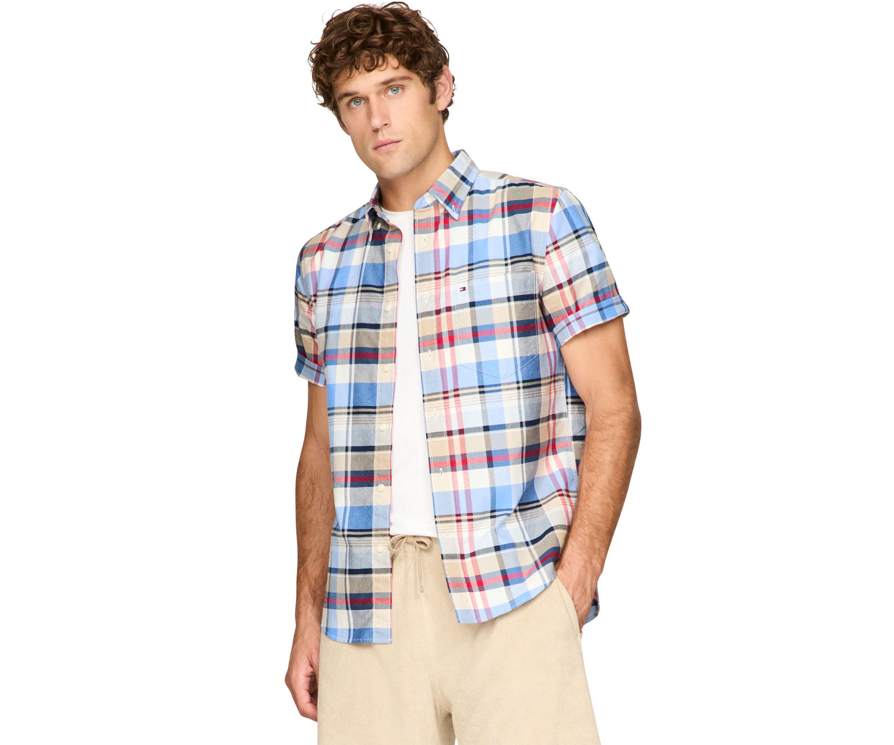 Madras Oxford Short Sleeve Shirt