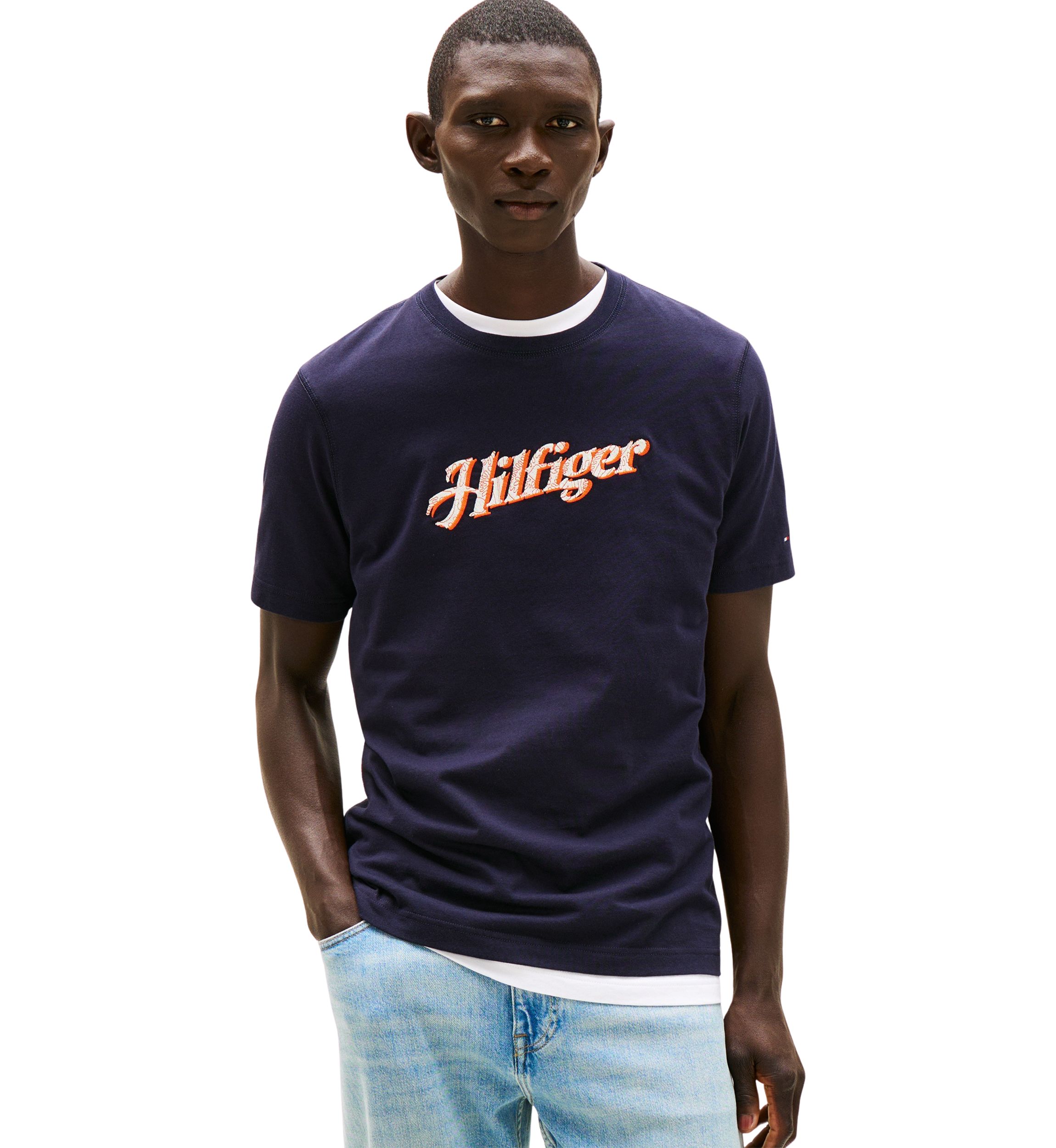 Embroidered Hilfiger Logo T-Shirt