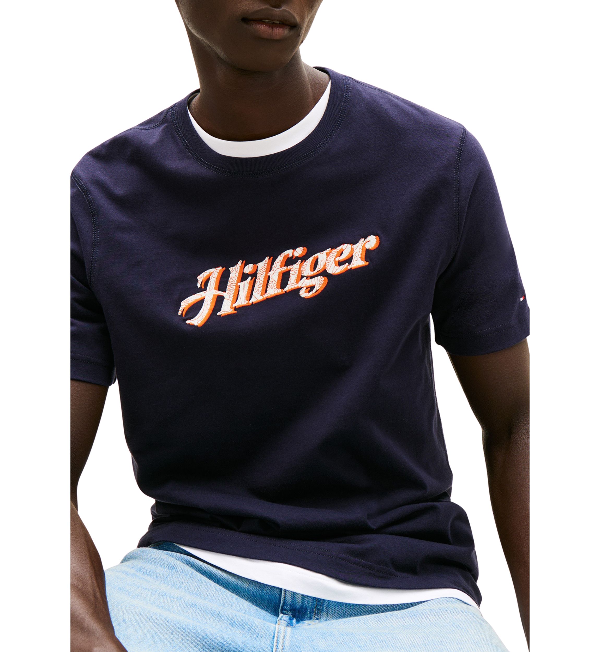Embroidered Hilfiger Logo T-Shirt