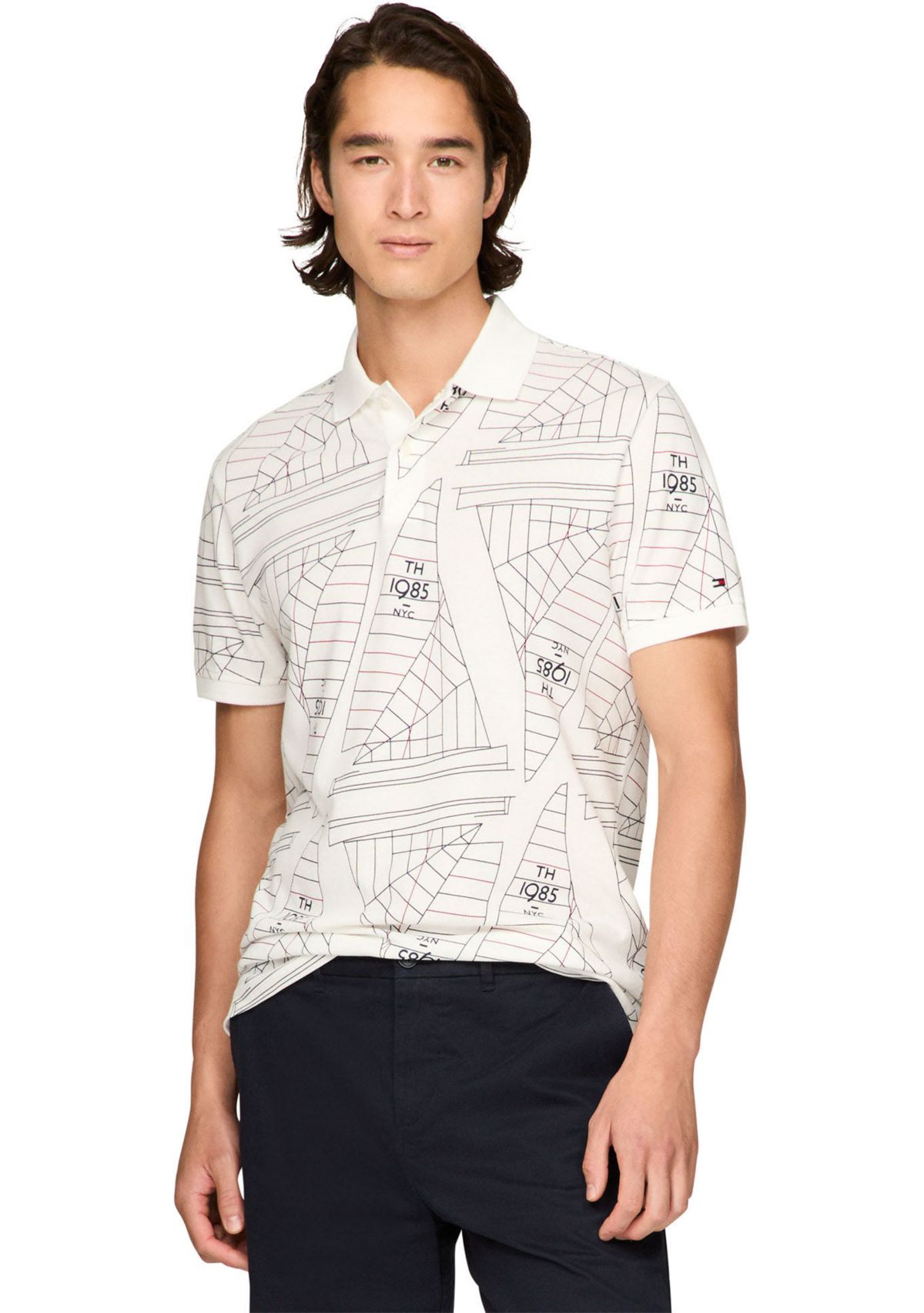 Sailing Printed Polo Shirt