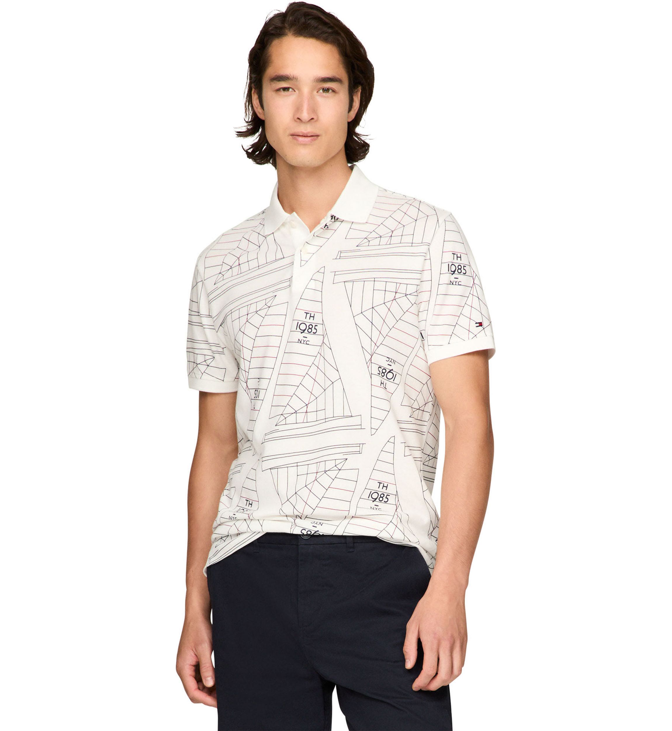 Sailing Printed Polo Shirt