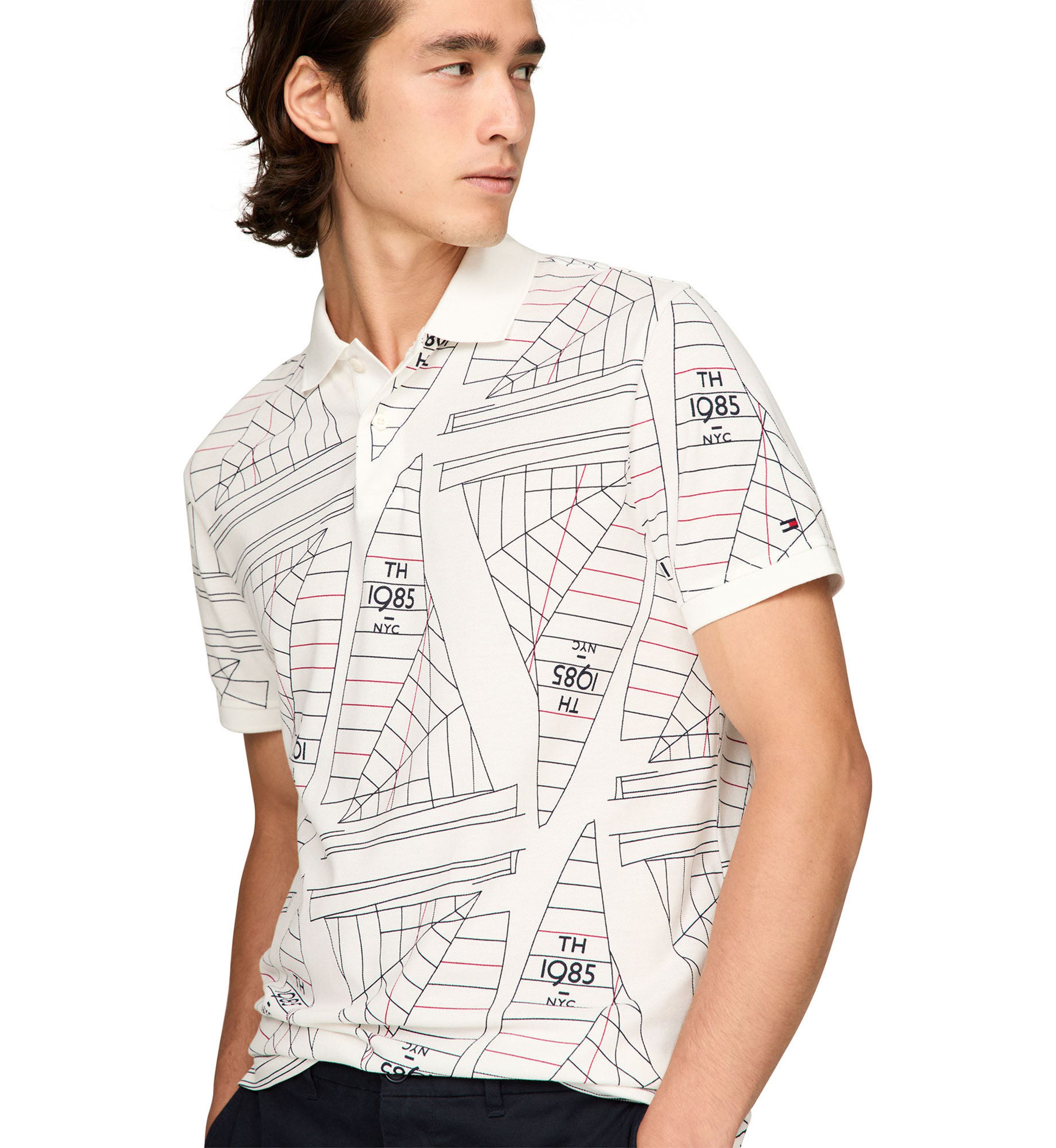 Sailing Printed Polo Shirt