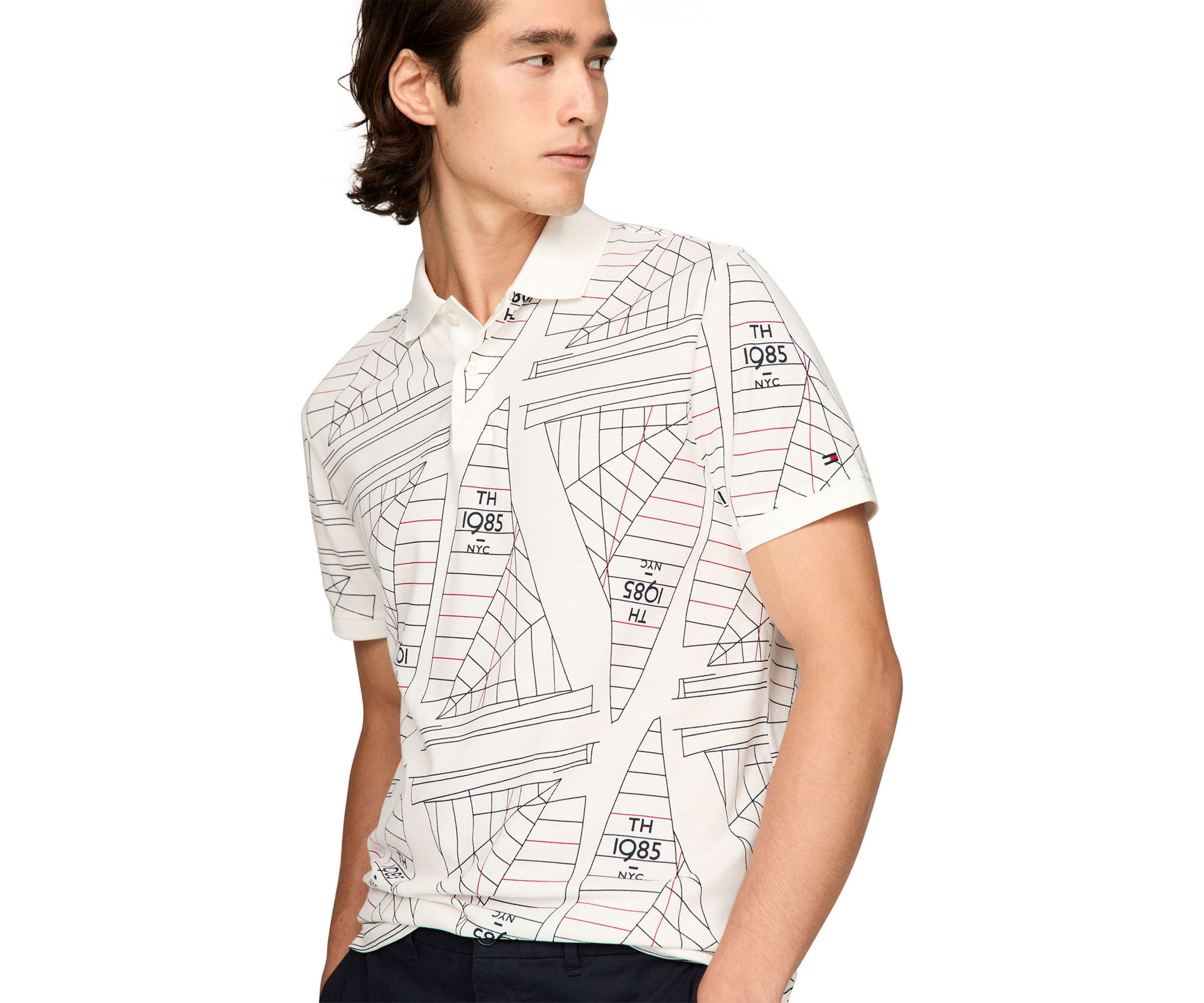 Sailing Printed Polo Shirt