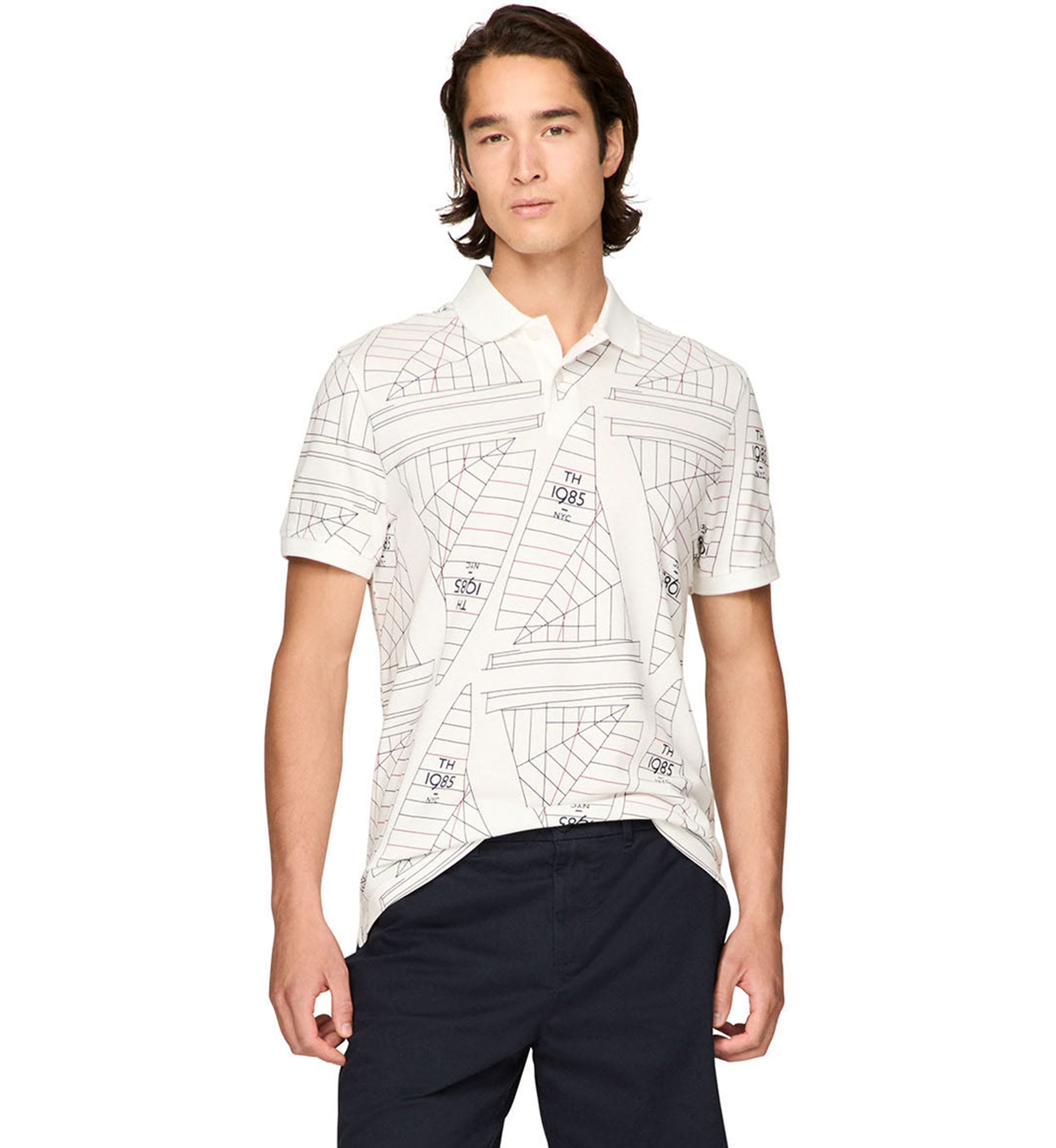 Sailing Printed Polo Shirt