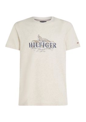 Tommy Hilfiger Men's Tropical Floral Logo T-Shirt