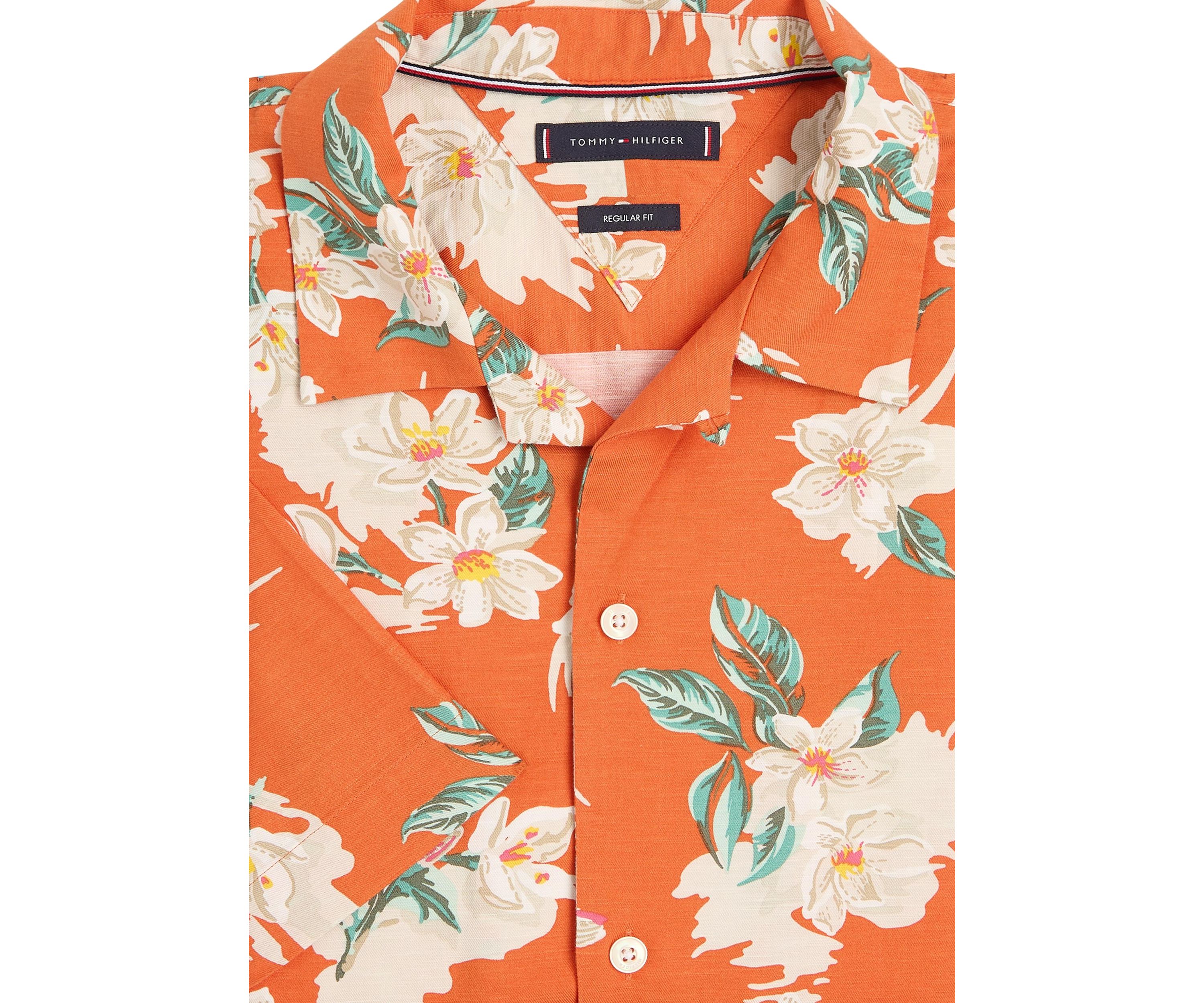 Regular Fit Floral Camp Shirt
