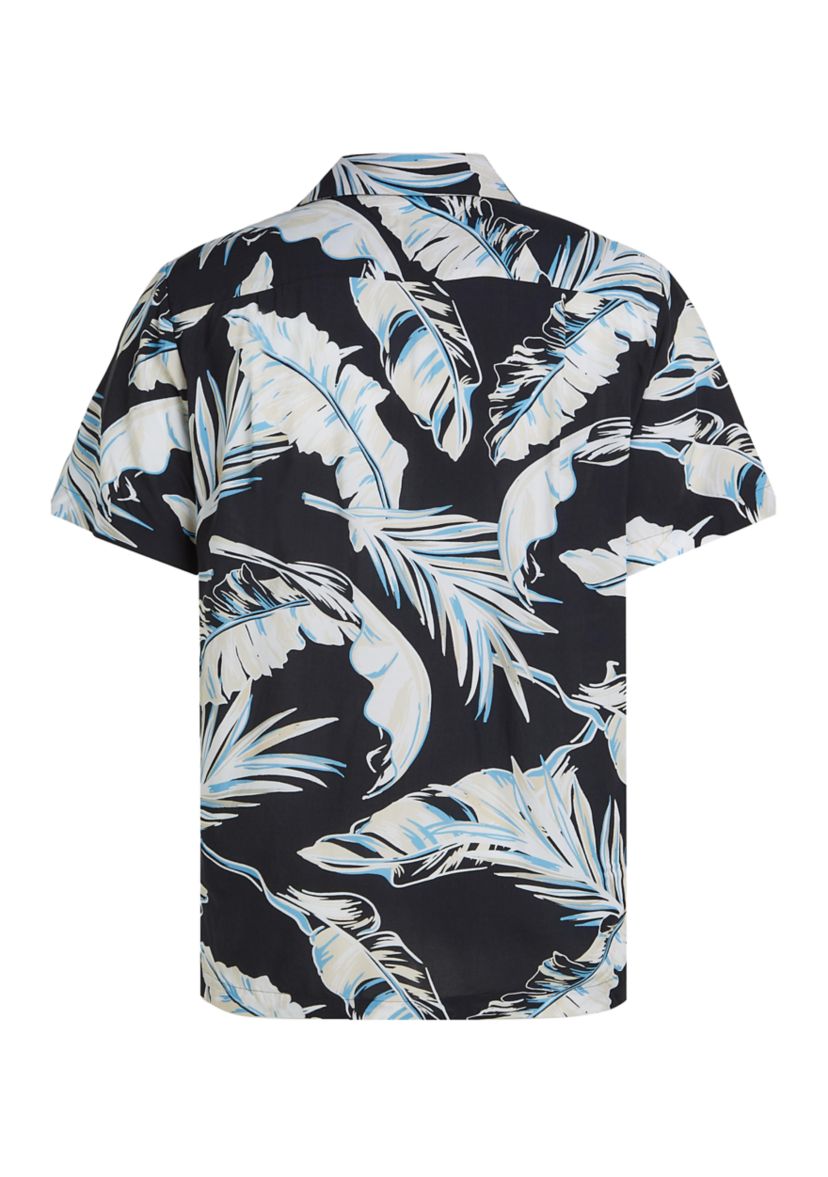 Mens Regular Fit Floral Camp Shirt
