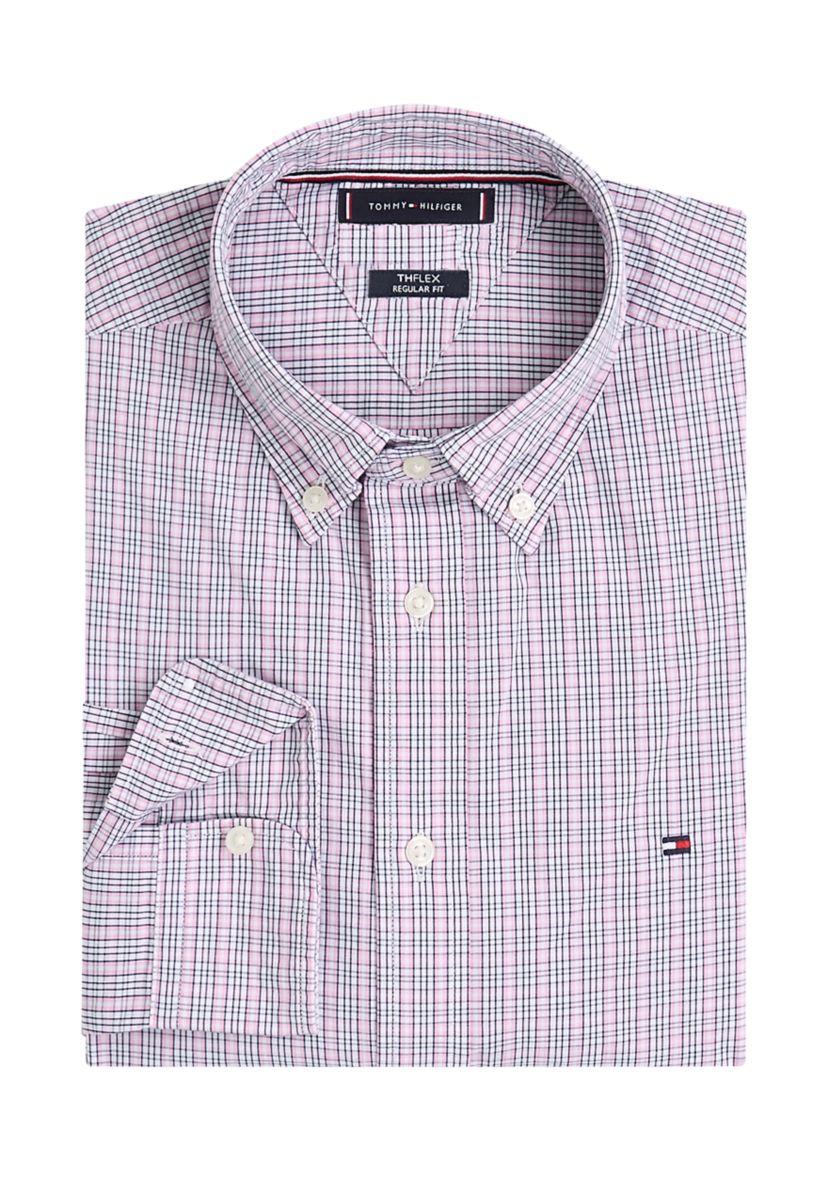 Flex Poplin Small Tartan Shirt