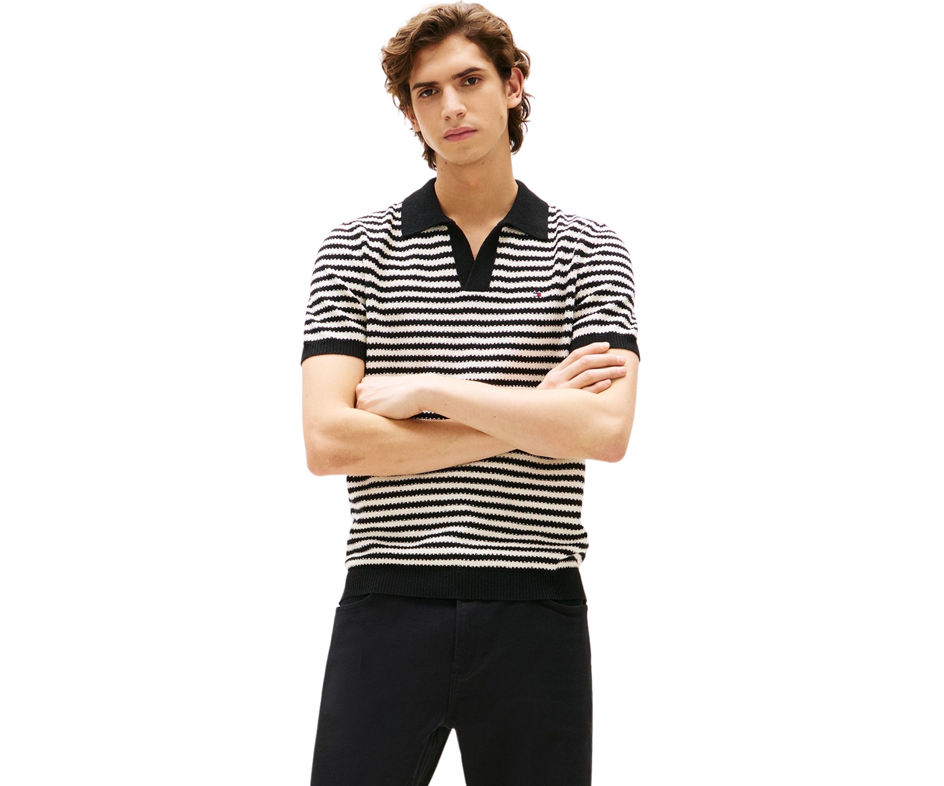 Men’s Knitted Sweater Polo Shirt