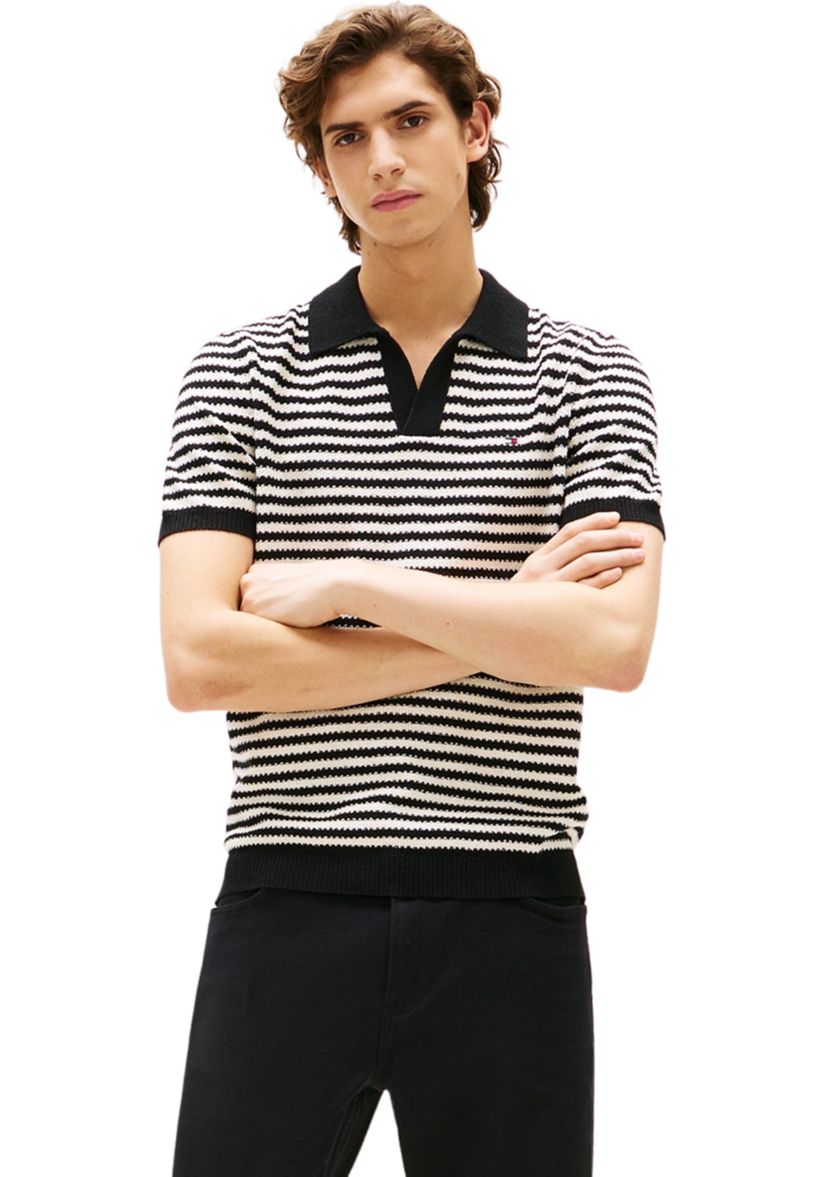 Men’s Knitted Sweater Polo Shirt