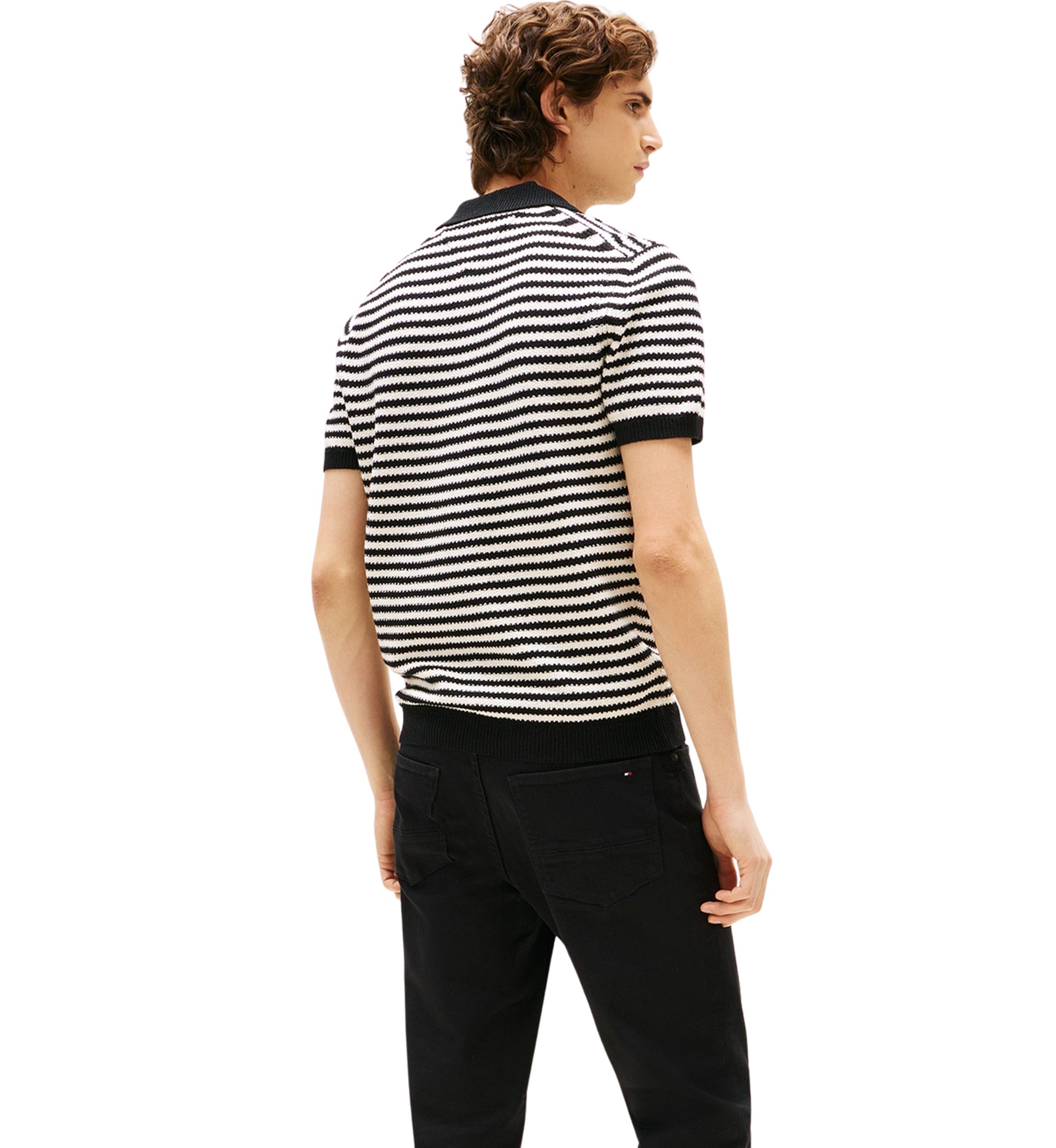 Men’s Knitted Sweater Polo Shirt