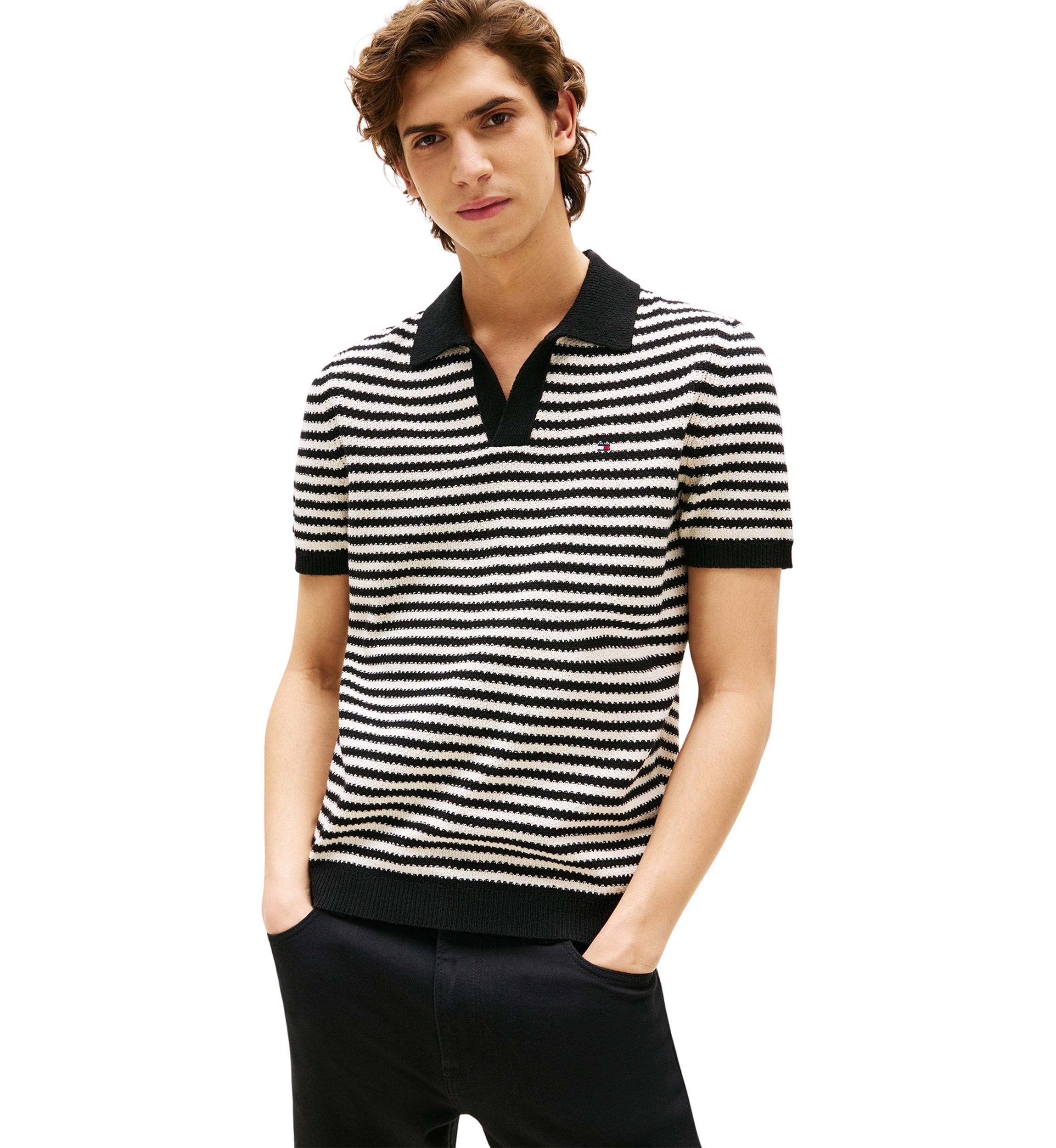 Men’s Knitted Sweater Polo Shirt