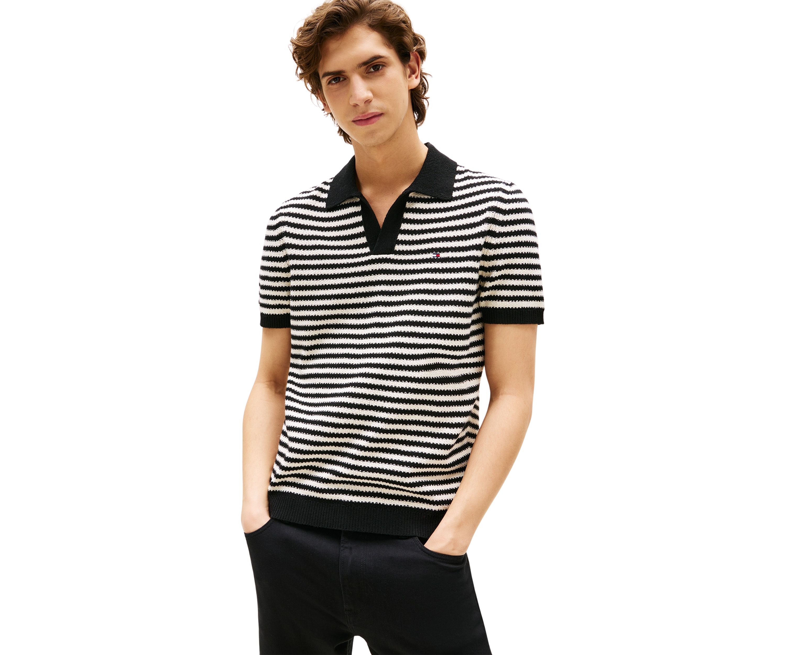 Men’s Knitted Sweater Polo Shirt