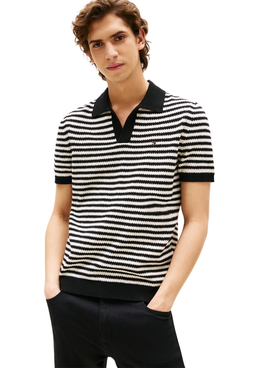 Men’s Knitted Sweater Polo Shirt