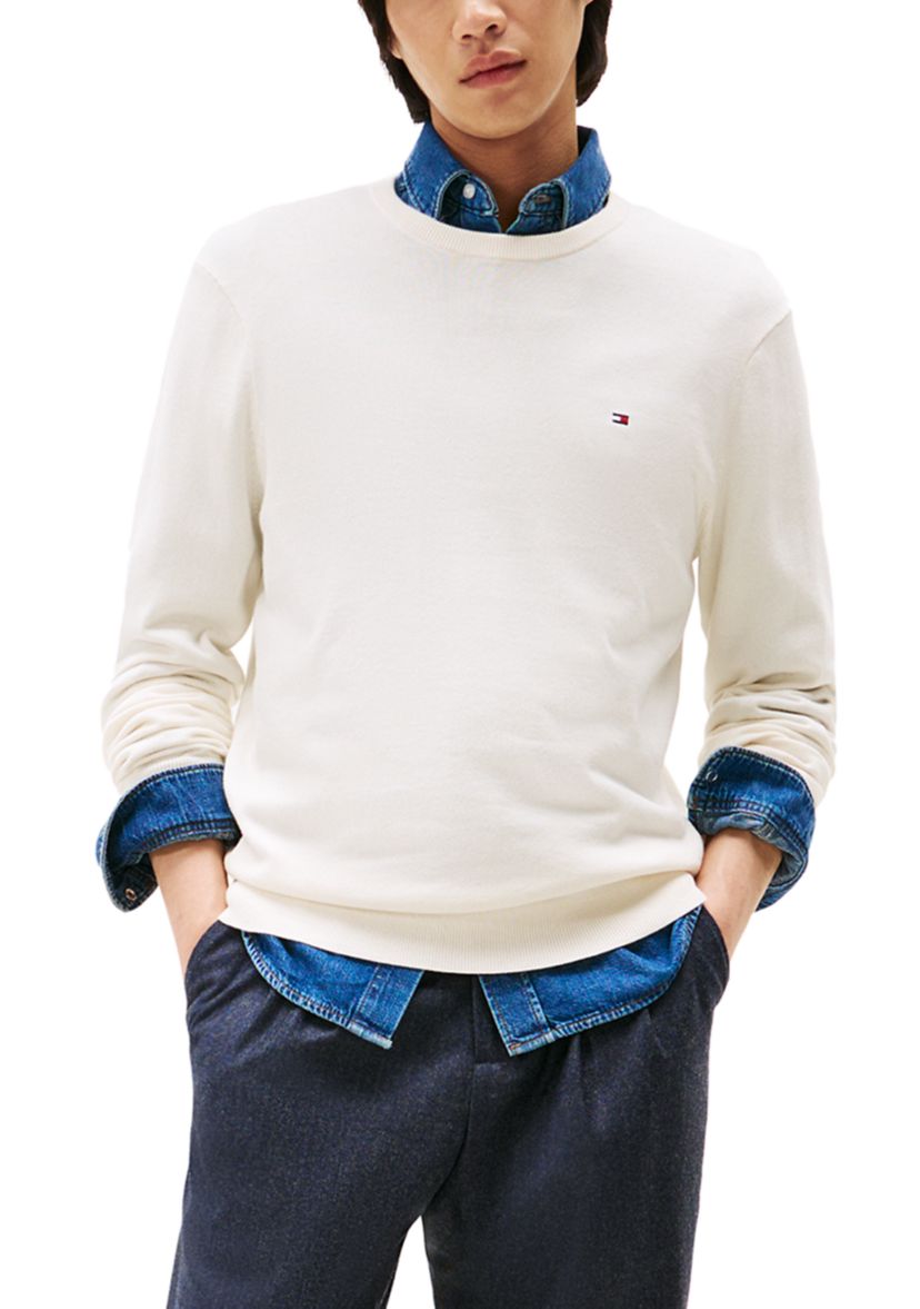 Essential Cotton Crew Sweater 