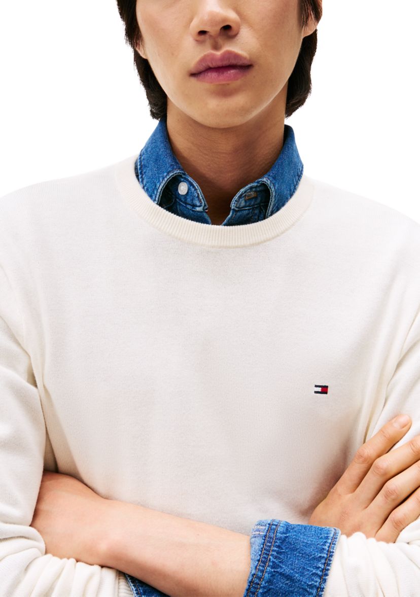 Essential Cotton Crew Sweater 